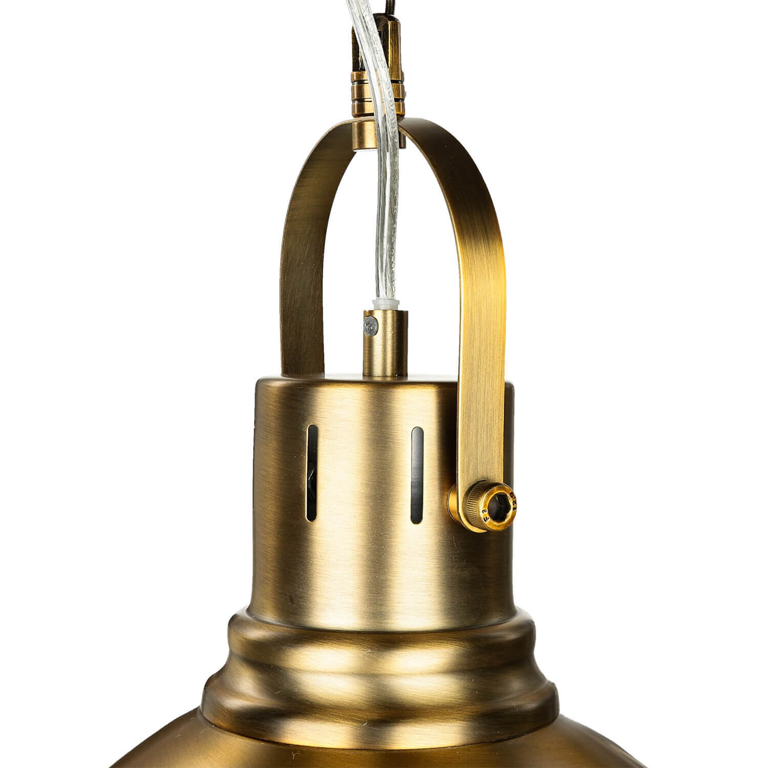 Loft lampe suspendue en laiton antique Lampe, Bronze, Rauchrohr