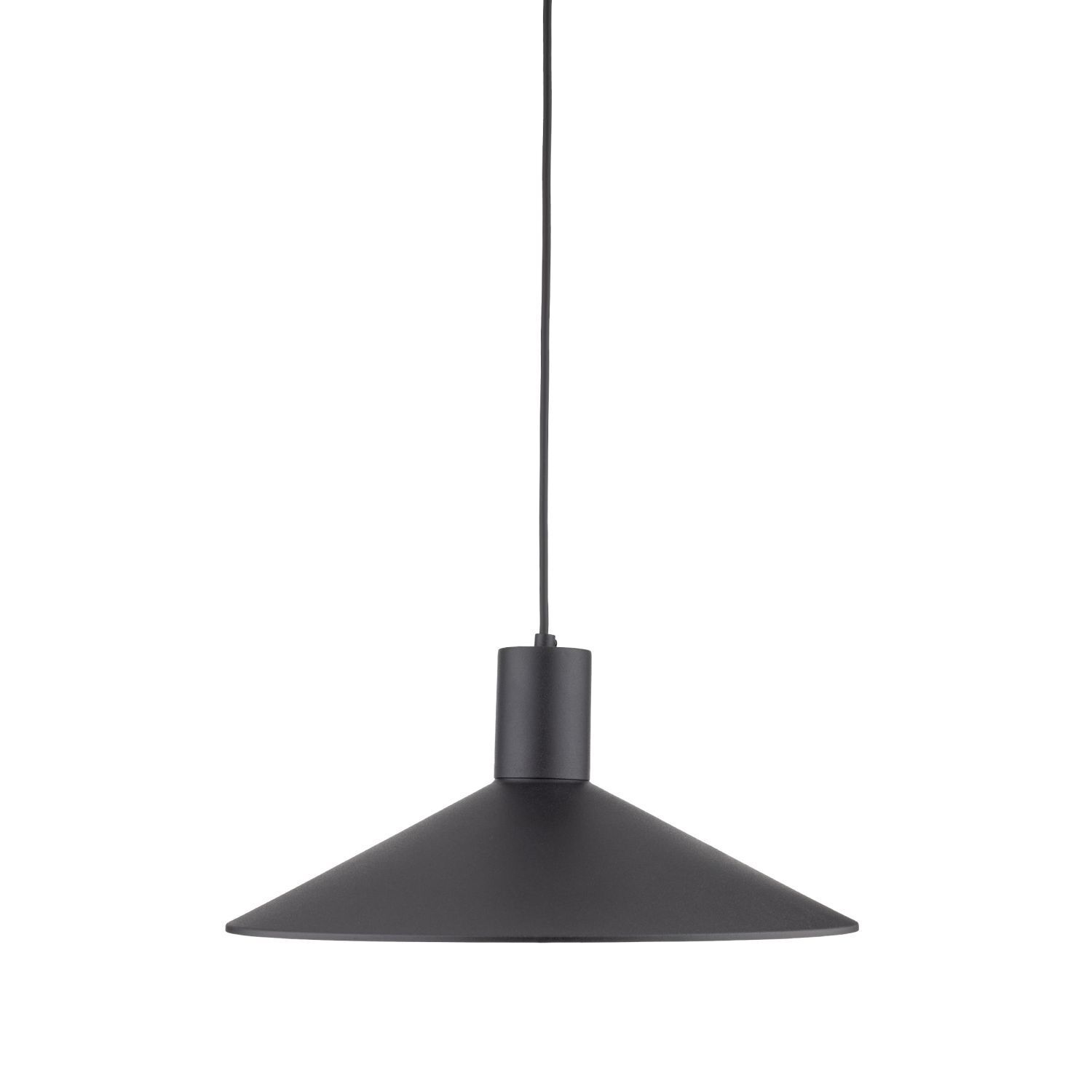 Lampe à suspendre ronde Ø 36 cm Noir Métal E27 Design rétro