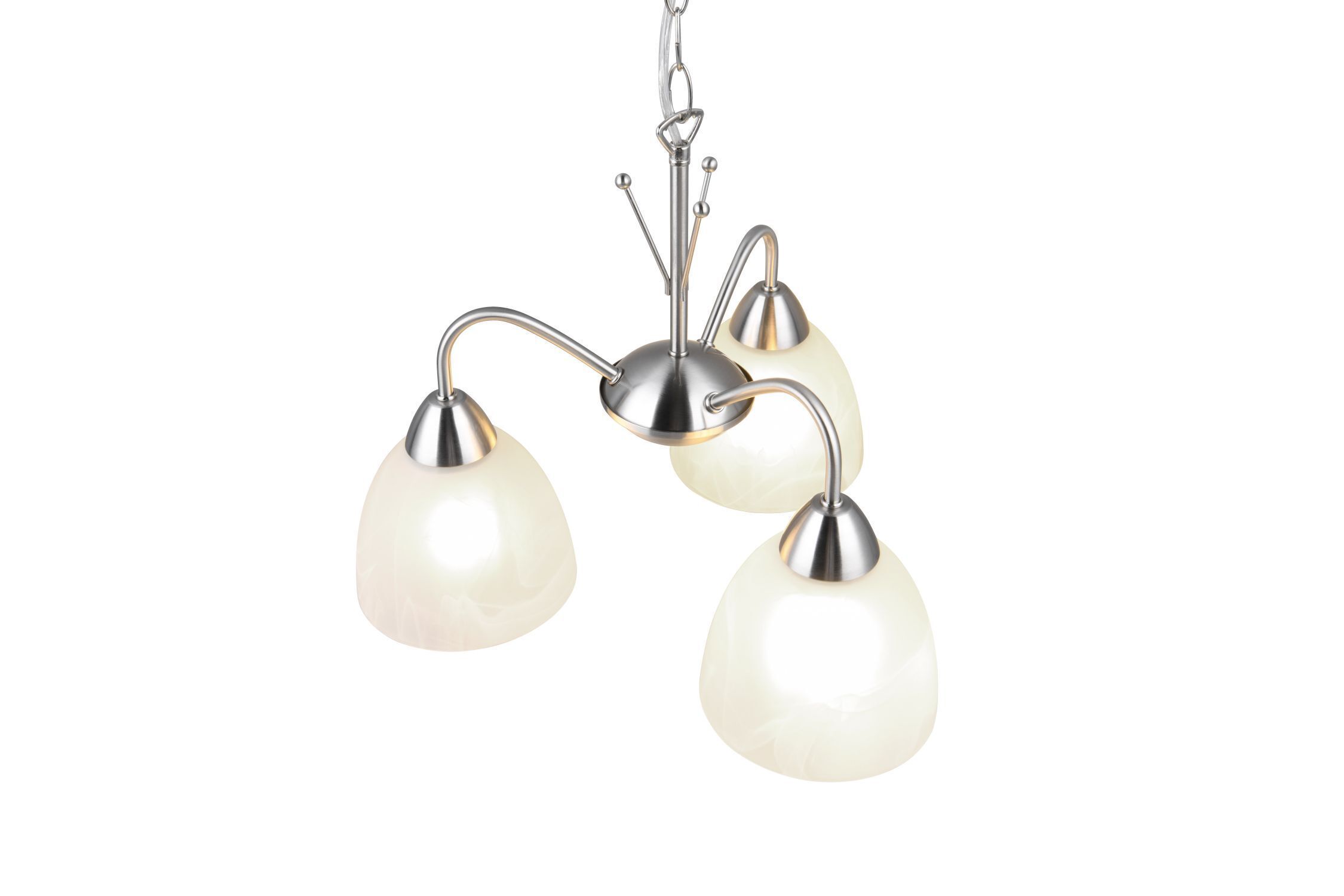Blendarme Suspension Métal Verre Nickel Blanc E27 Zubehor, Kronleuchter, Lampe, Ohrring, Schmuck