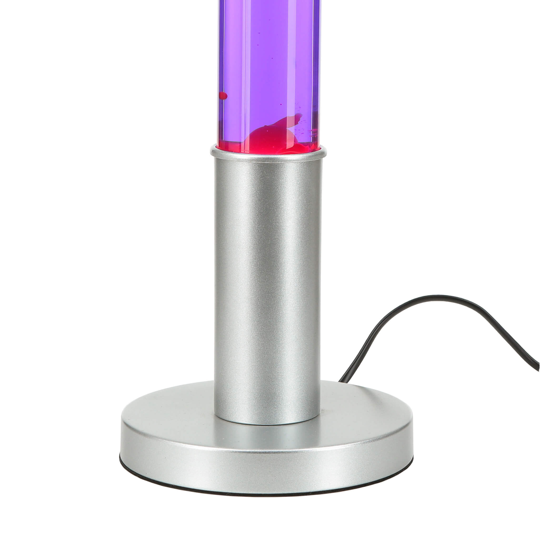 Grande lampe à lave ALAN H:76cm Cire rouge Violet Rétro