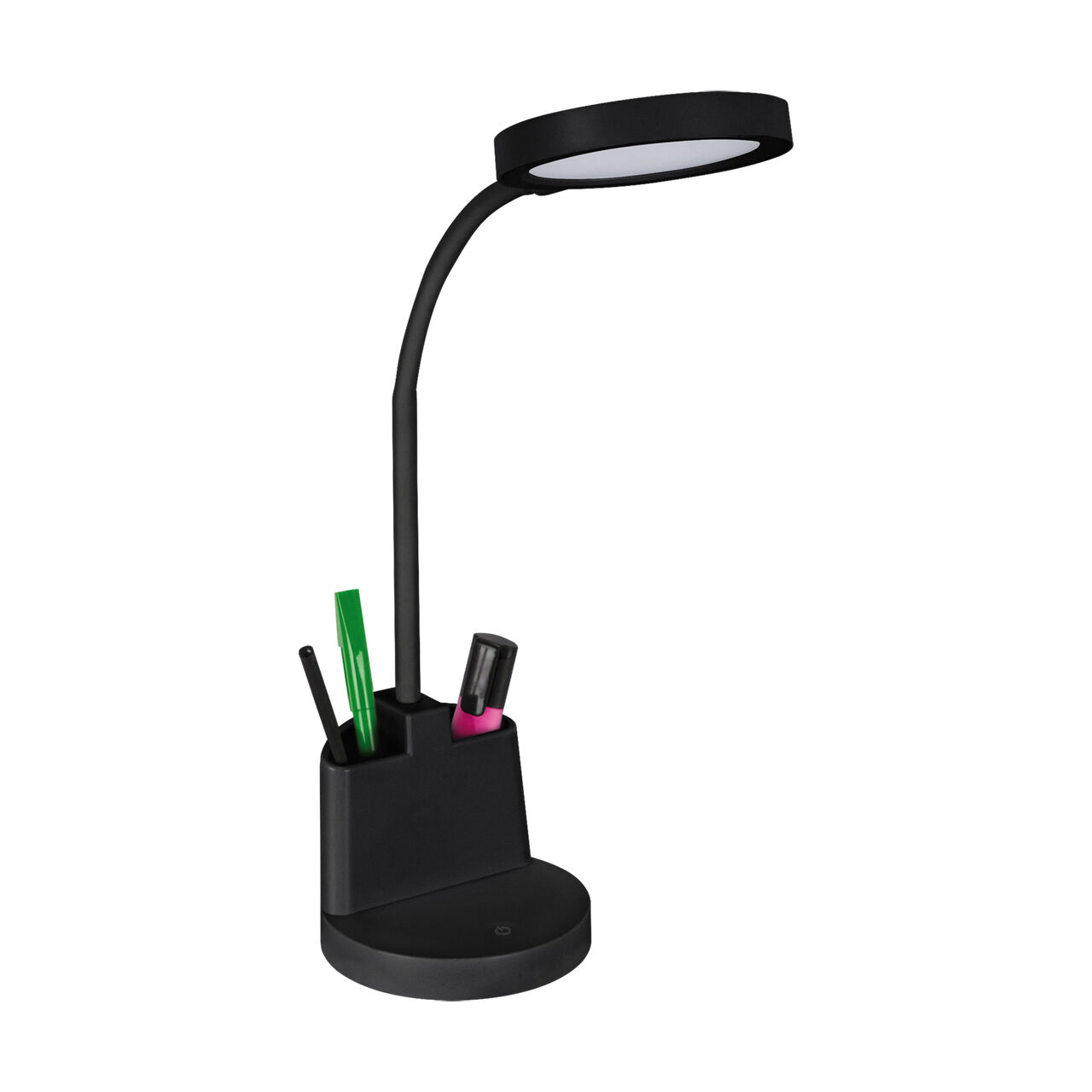 LED Schreibtischlampe Touch Dimmer Stiftehalter Flexarm 55,5 cm Schreibtischlampe, LED-Lampe, Verlaufsarm, Arbeitslicht, Etui-Pens Racks