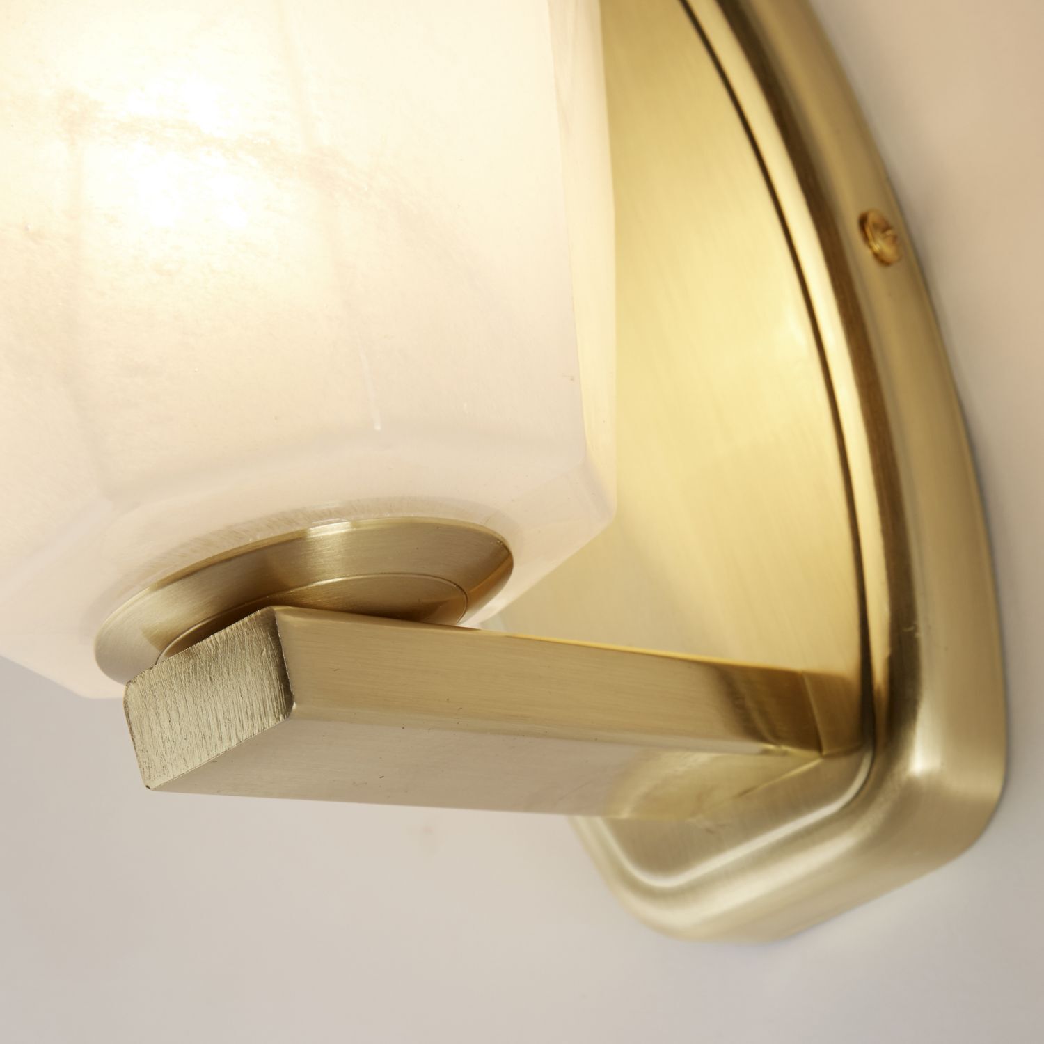 Applique murale de style verre métal IP44 G9 en laiton
