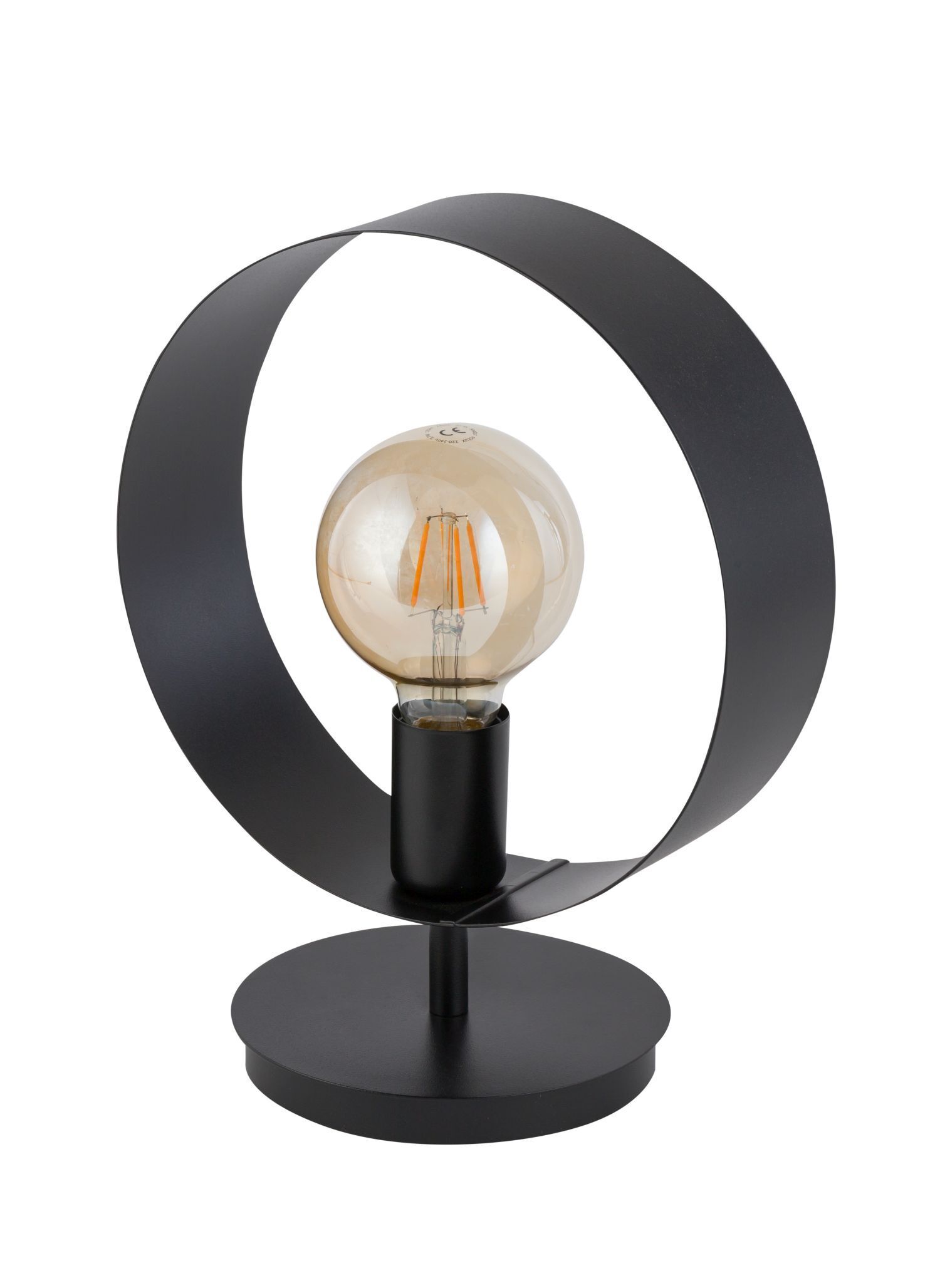 Lampe de table noire décorative H:32 cm petite élégante