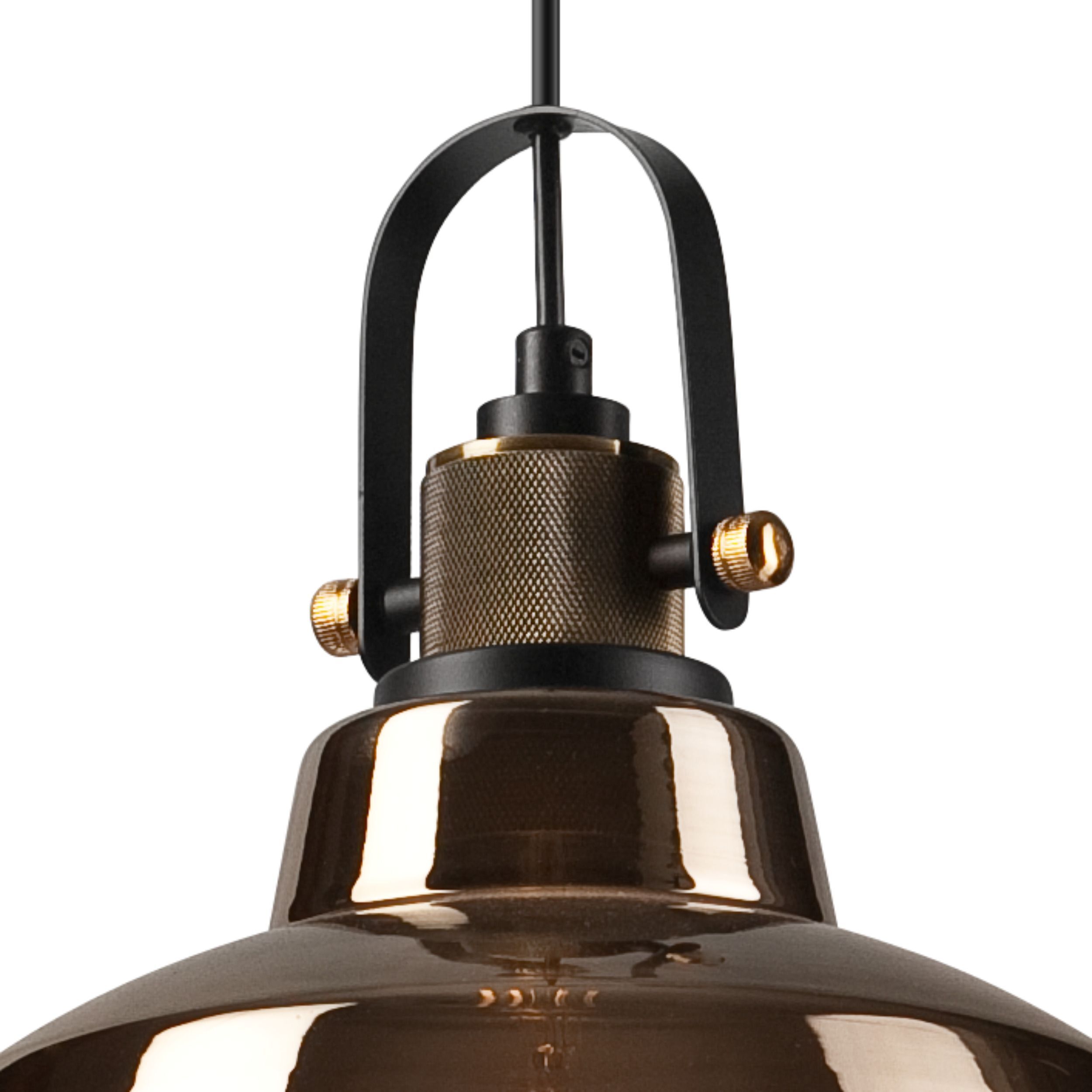 Suspension verre Abat-jour Industrial Vintage E27