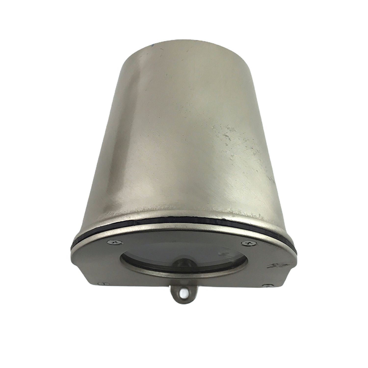 Downlight extérieur laiton véritable verre hauteur 10 cm IP54