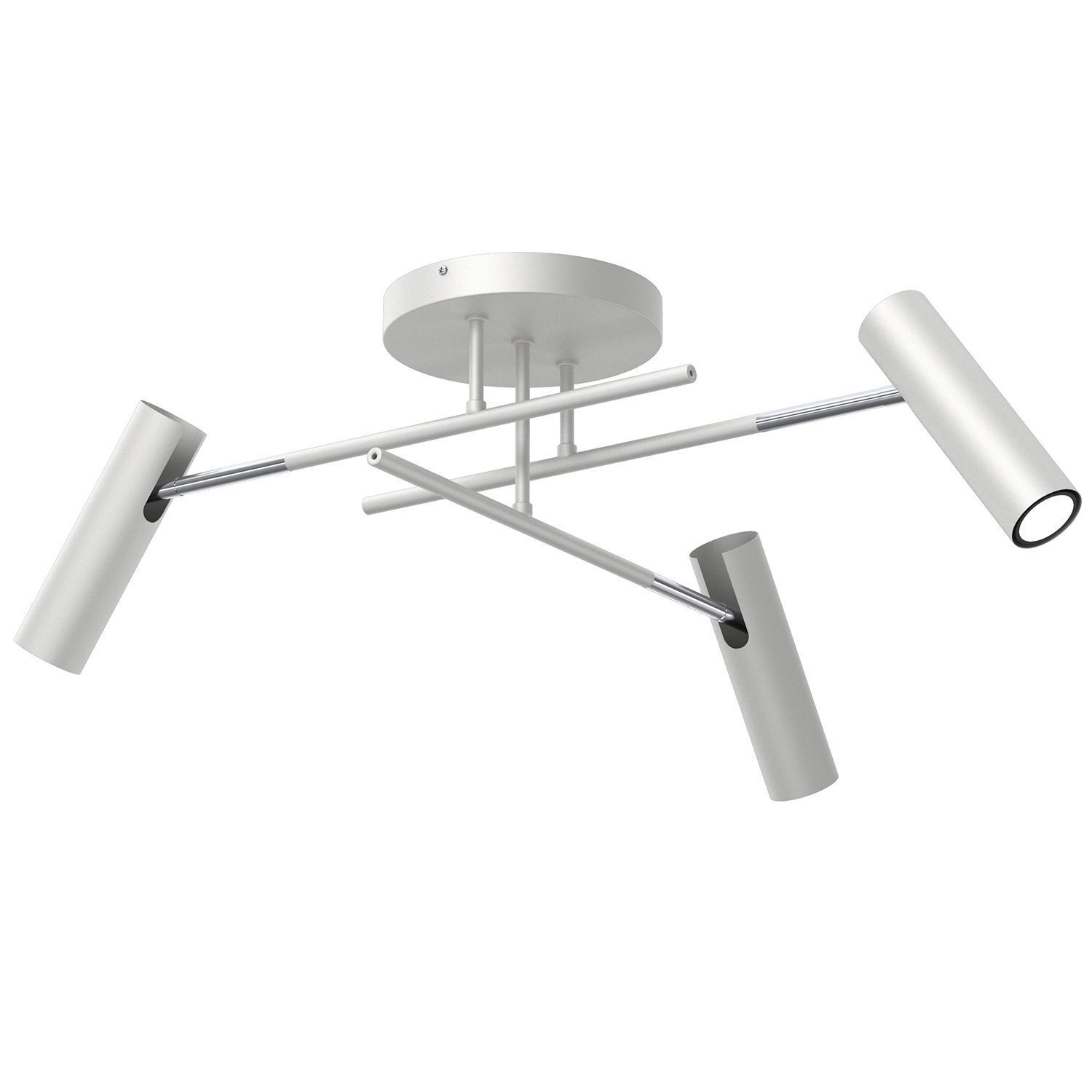 Spot de plafond flexible Gris Chrome GU10 L:89 cm élégant