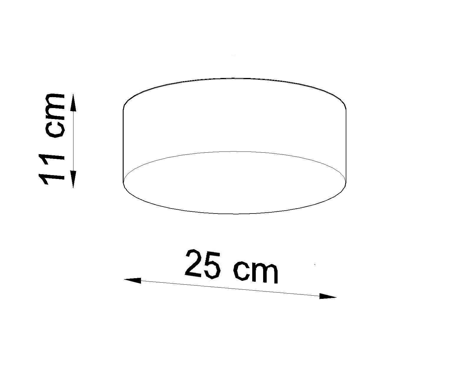 Plafonnier blanc rond plat Ø 25 cm faible éblouissement E27