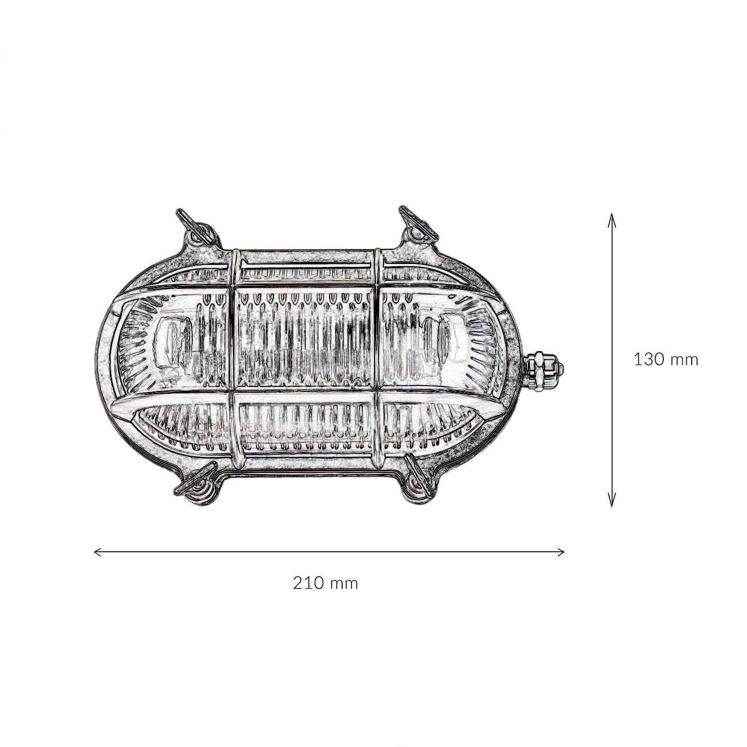 Applique murale extérieure Nickel Maritim IP64 laiton véritable