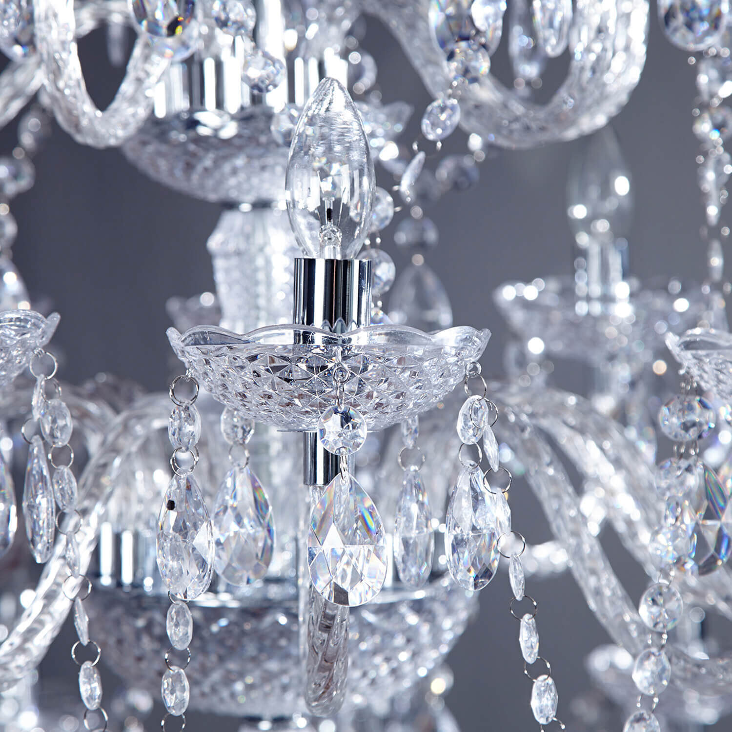 Lampe en cristal Lampe de designer Classique E14 Acrylique Leuchter, Lampe, Kristall