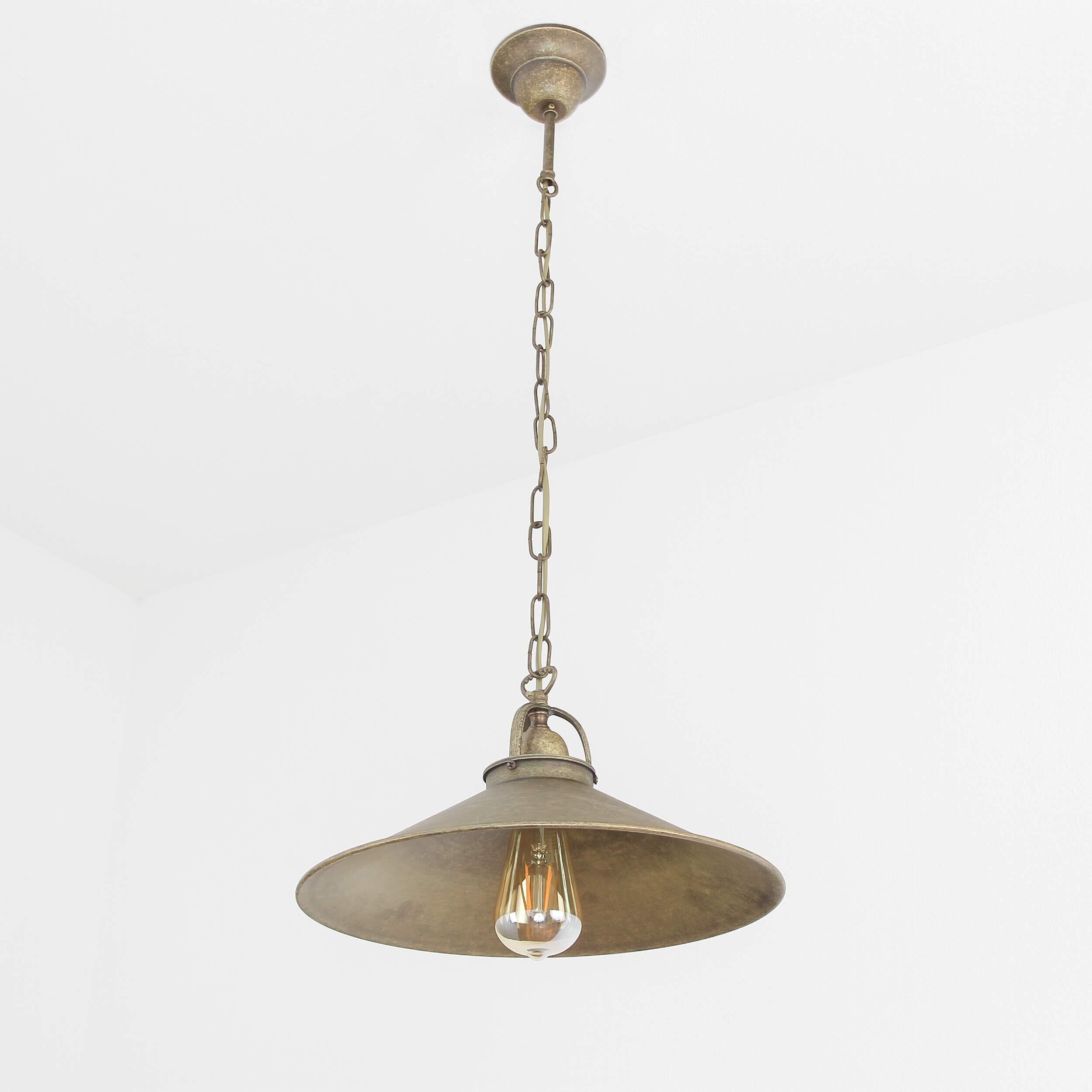 Suspension Bronze Antique Grande main