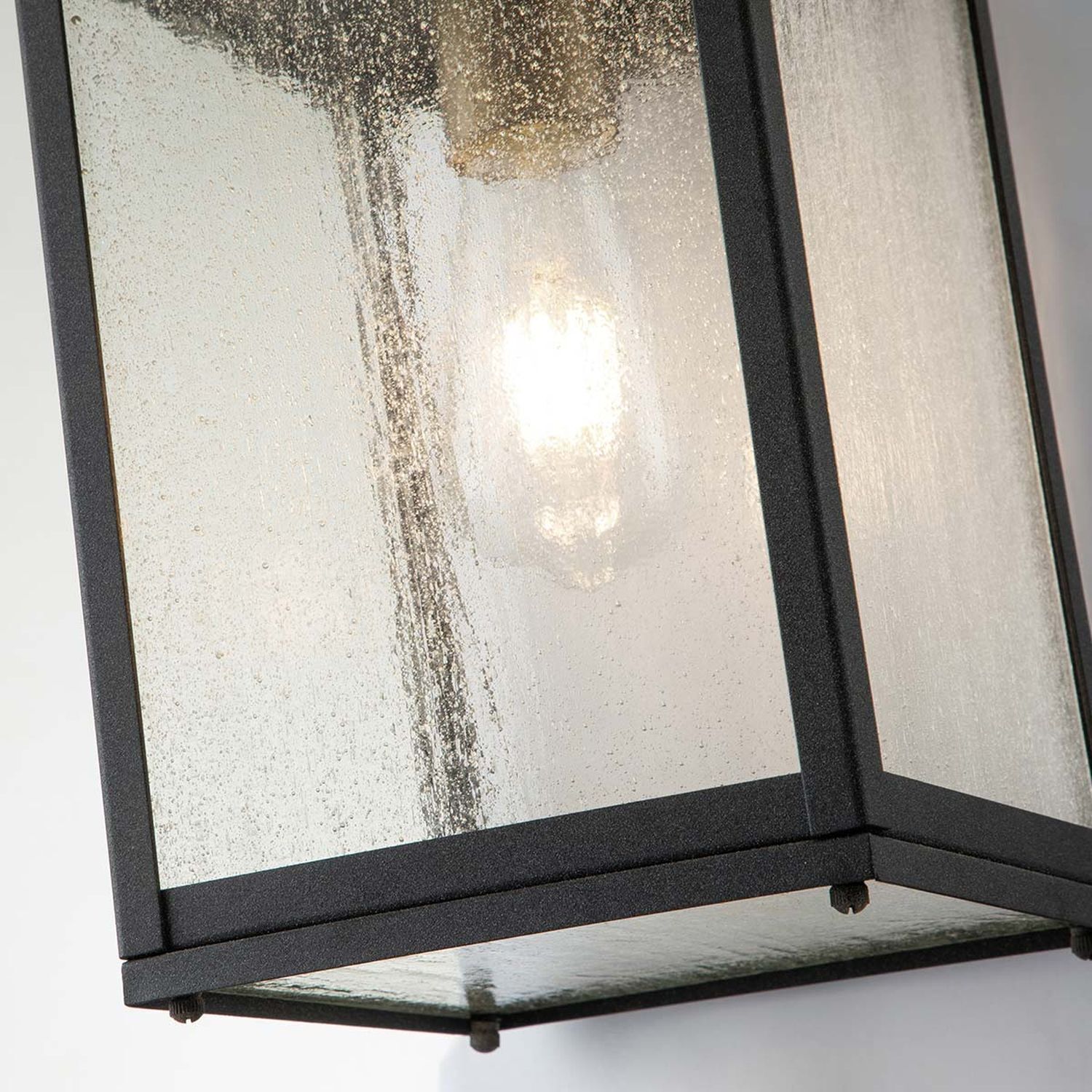 Applique extérieure aluminium verre E27 IP44 44 cm de haut Vintage Lampe, Kronleuchter