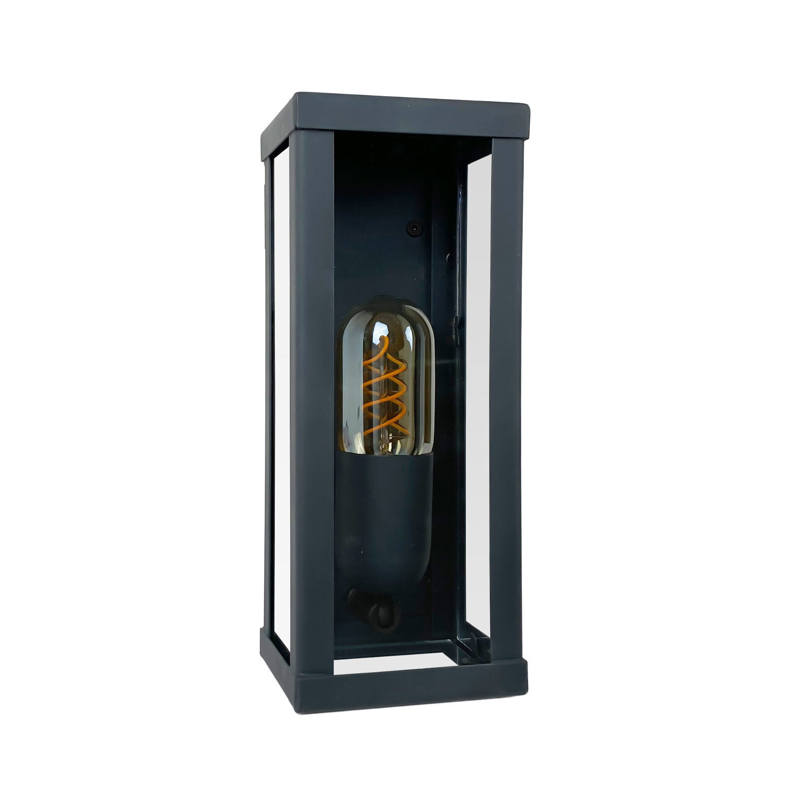 Applique extérieure E27 IP43 H : 25 cm Fer Verre