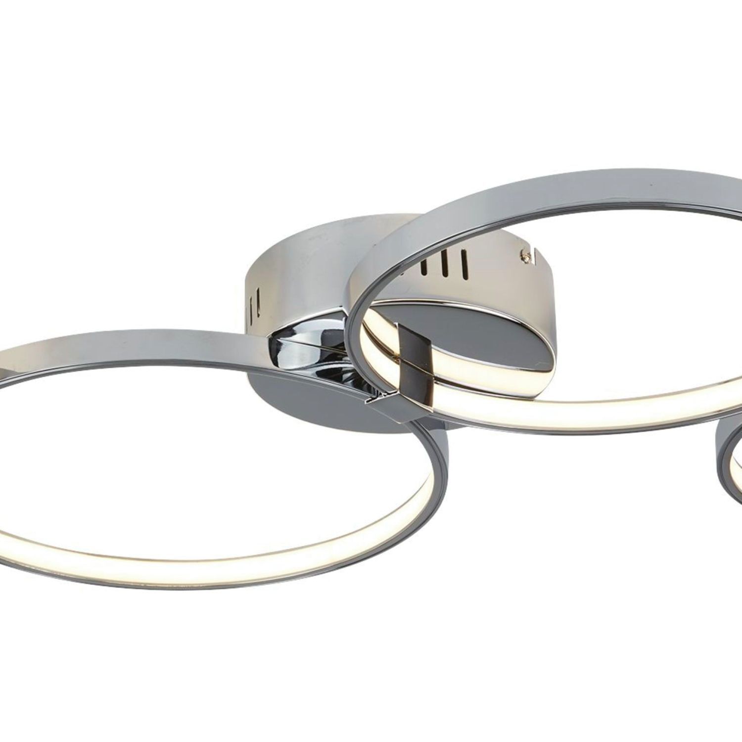 Plafonnier LED Chrome L : 75 cm 3000 K 2240 lm Métal