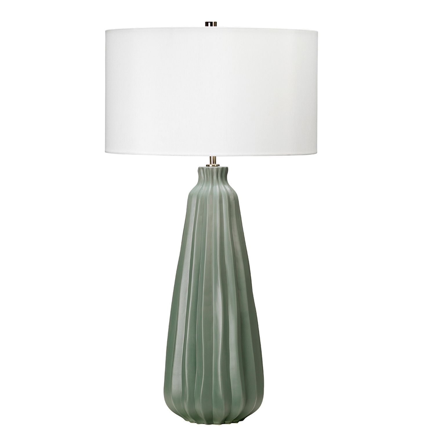 Lampe de table céramique 79,5 cm Blanc Vert E27 LIBIELA