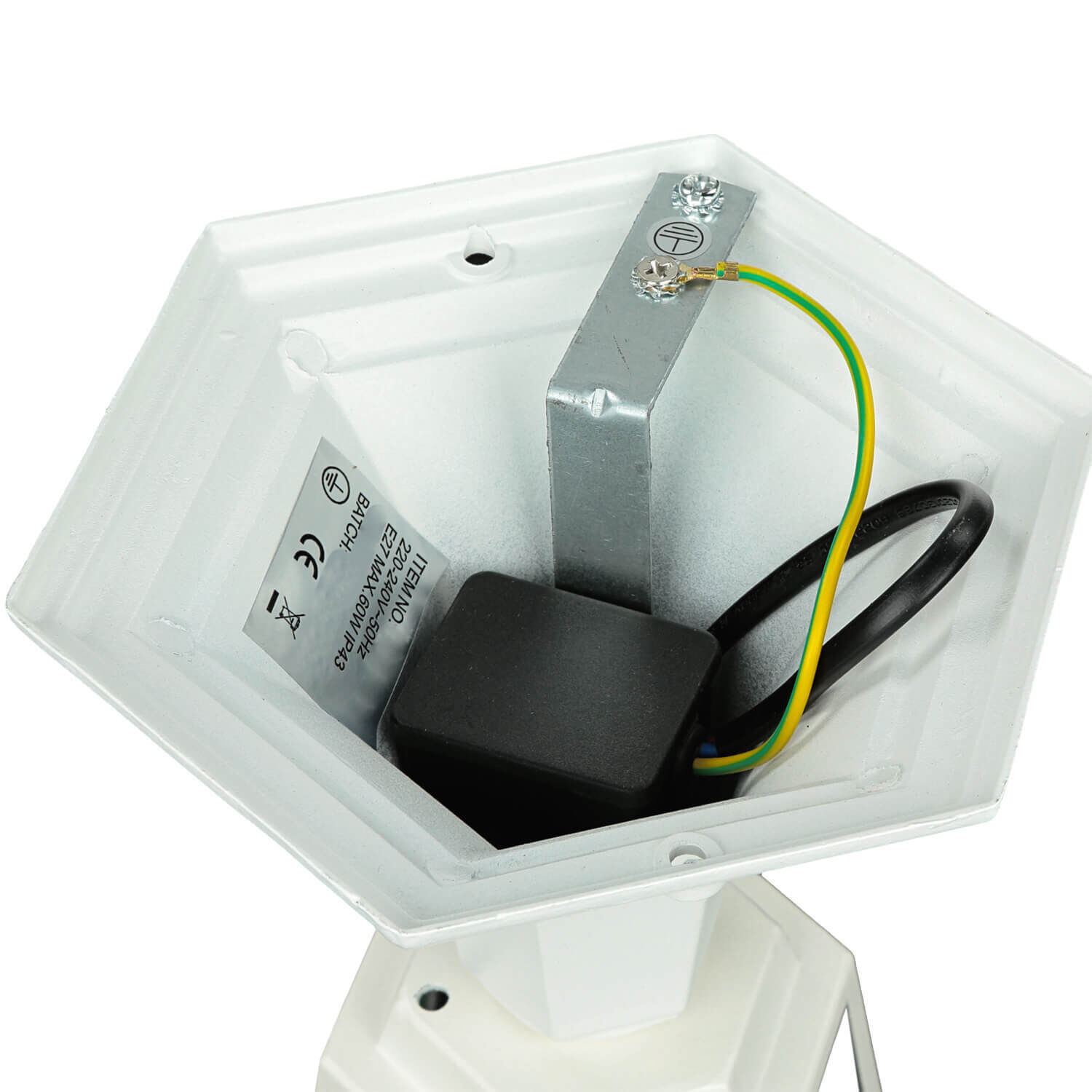 Socle Lampe d'allée Jardin PARIS Blanc IP44 rustique Adapter, Elektronik, Computer-Ausrüstung, Computerausrüstung