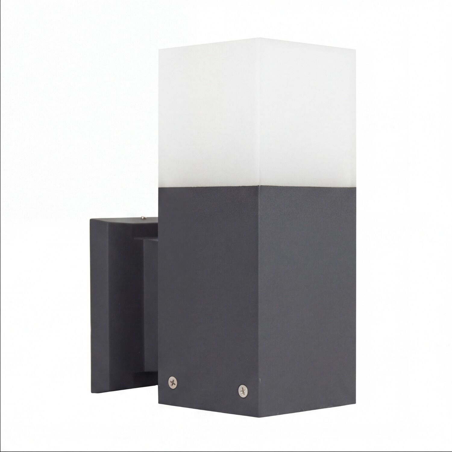 Lampe, Wandleuchte, Zweifarbig, Schwarz-Weiß, quaderförmig