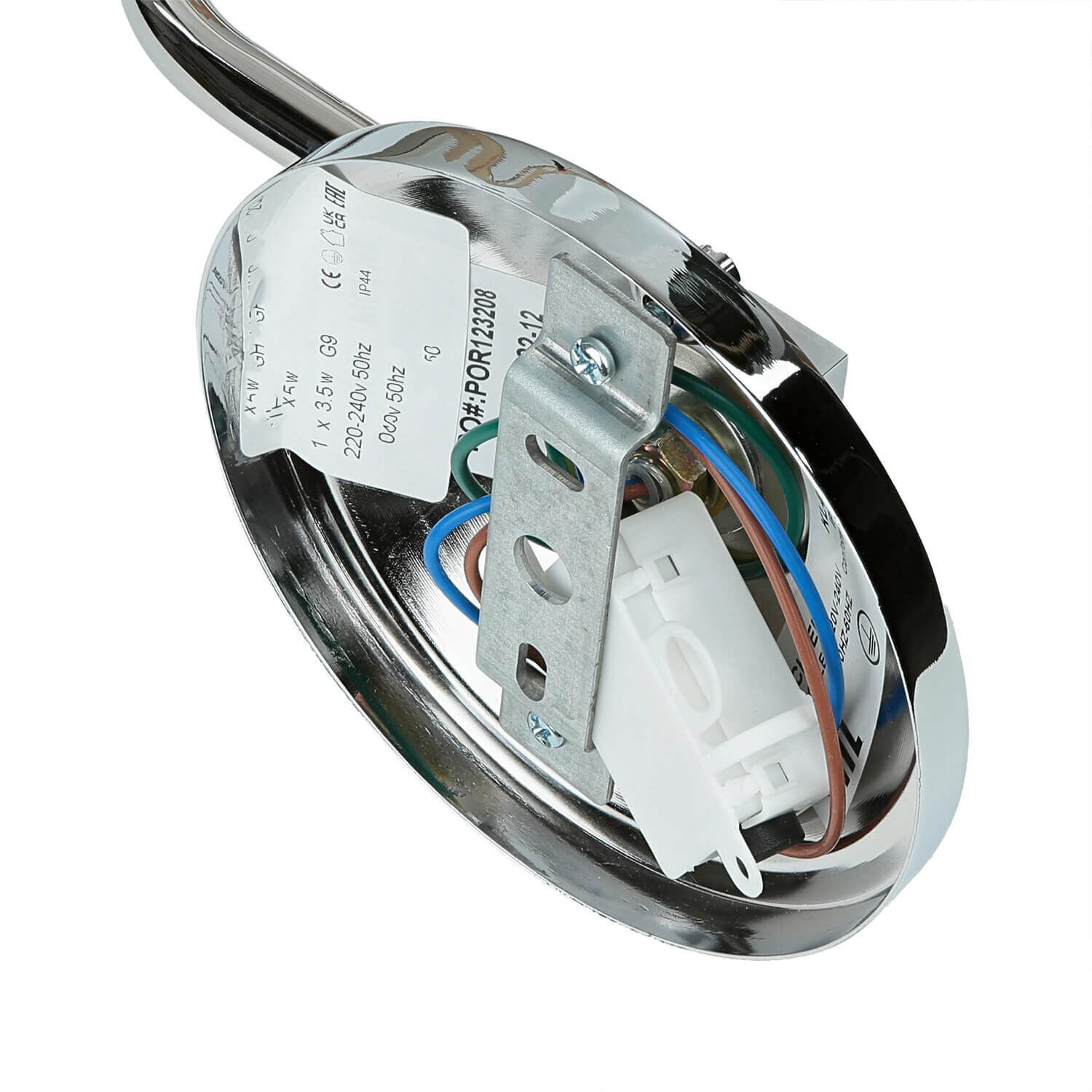 Lampe de salle de bain stylée avec LED IP44 Verre strié COSTILLA Lampe de salle de bain stylée avec LED IP44 Verre strié COSTILLA