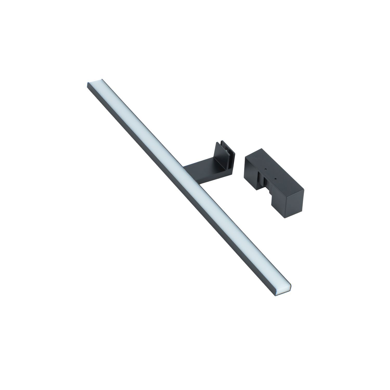 Lampe à miroir LED noire IP44 4000 K 900 lm blanc neutre