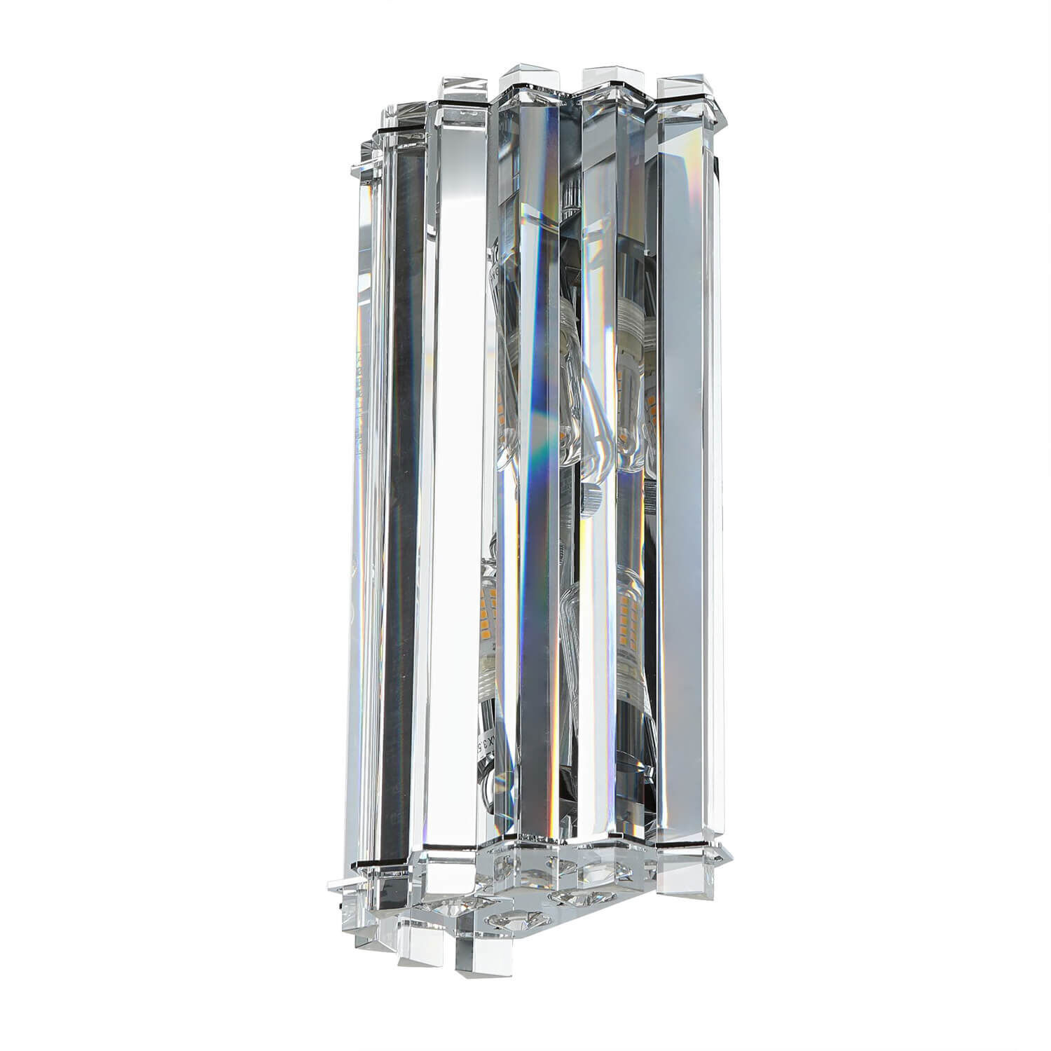 Lampe de salle de bain LED cristal verre IP44 design moderne Aluminium