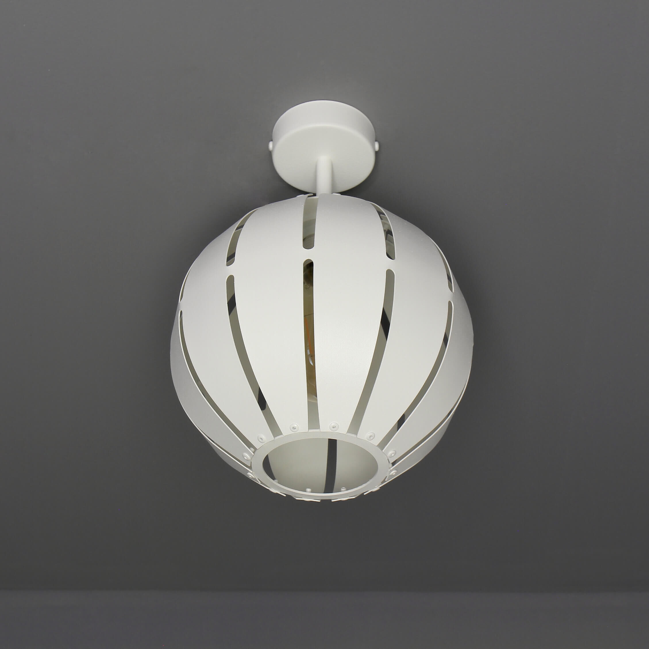 Petit plafonnier Globus blanc rond Moderne