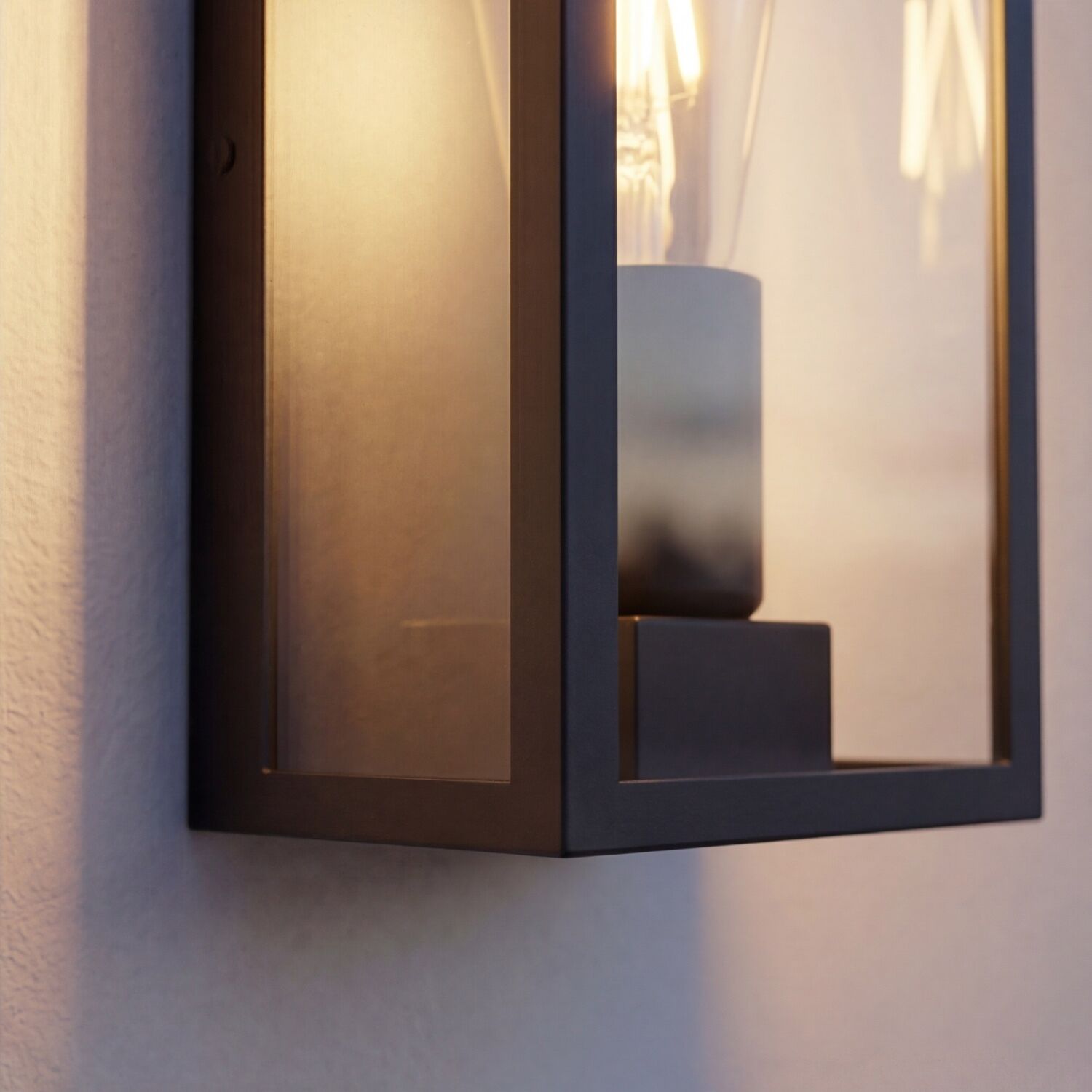 Wandlampe, Wandleuchte, Metall, Glas, Modern