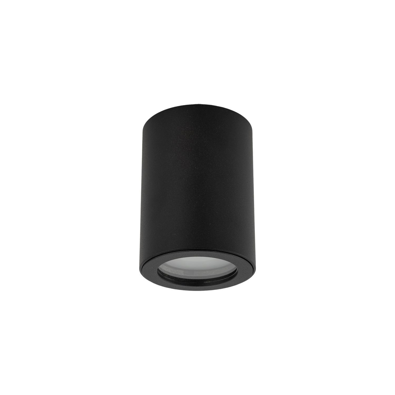 Spot apparent noir métal IP44 Ø6,5 cm GU10 apparent
