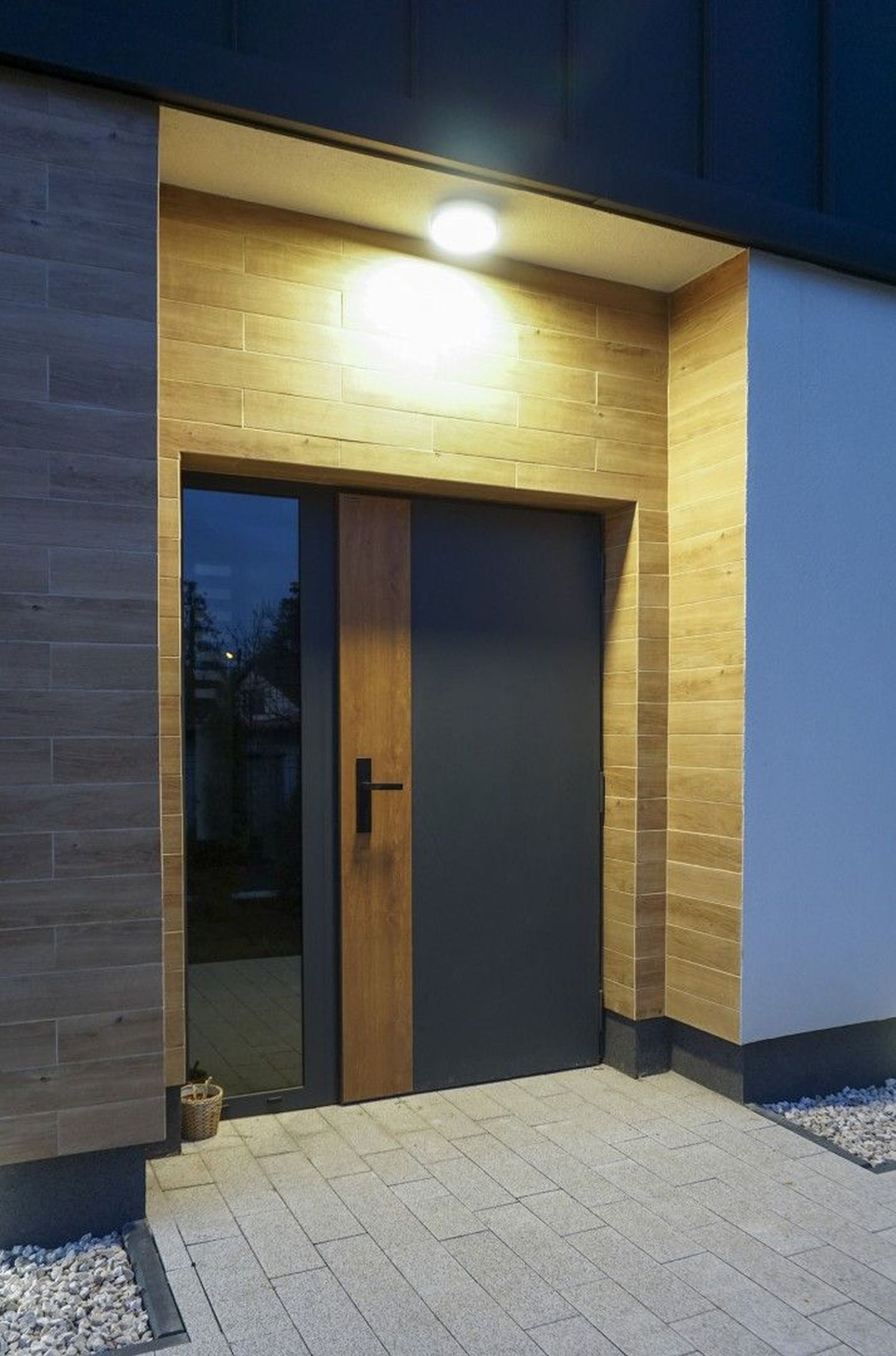 Applique LED ronde aluminium IP65 18 W 4000 K Ø20 cm Drinnen, Innenarchitektur, Gebäude, Tür, Garage