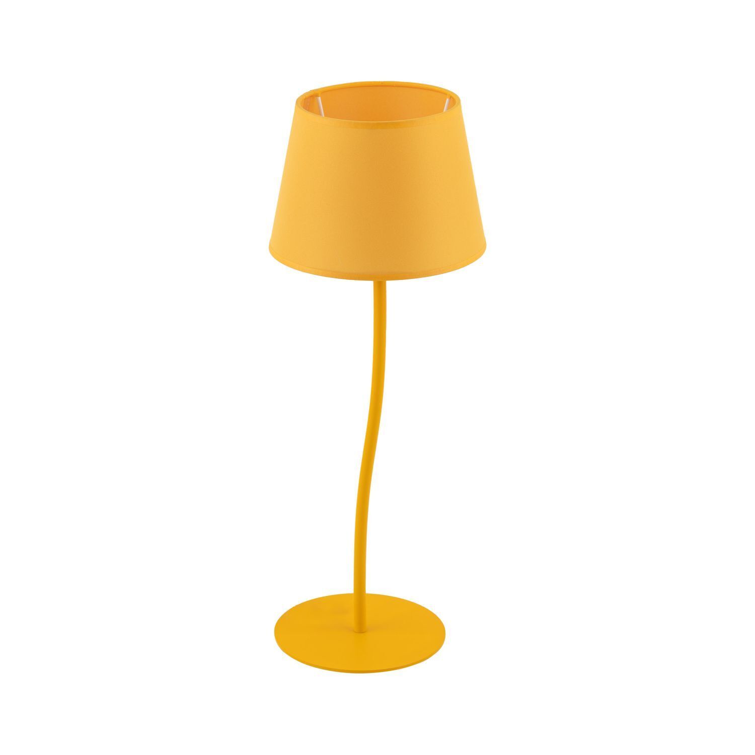 Lampe de table Enfants Tissu Métal E27 petit H : 37 cm Jaune