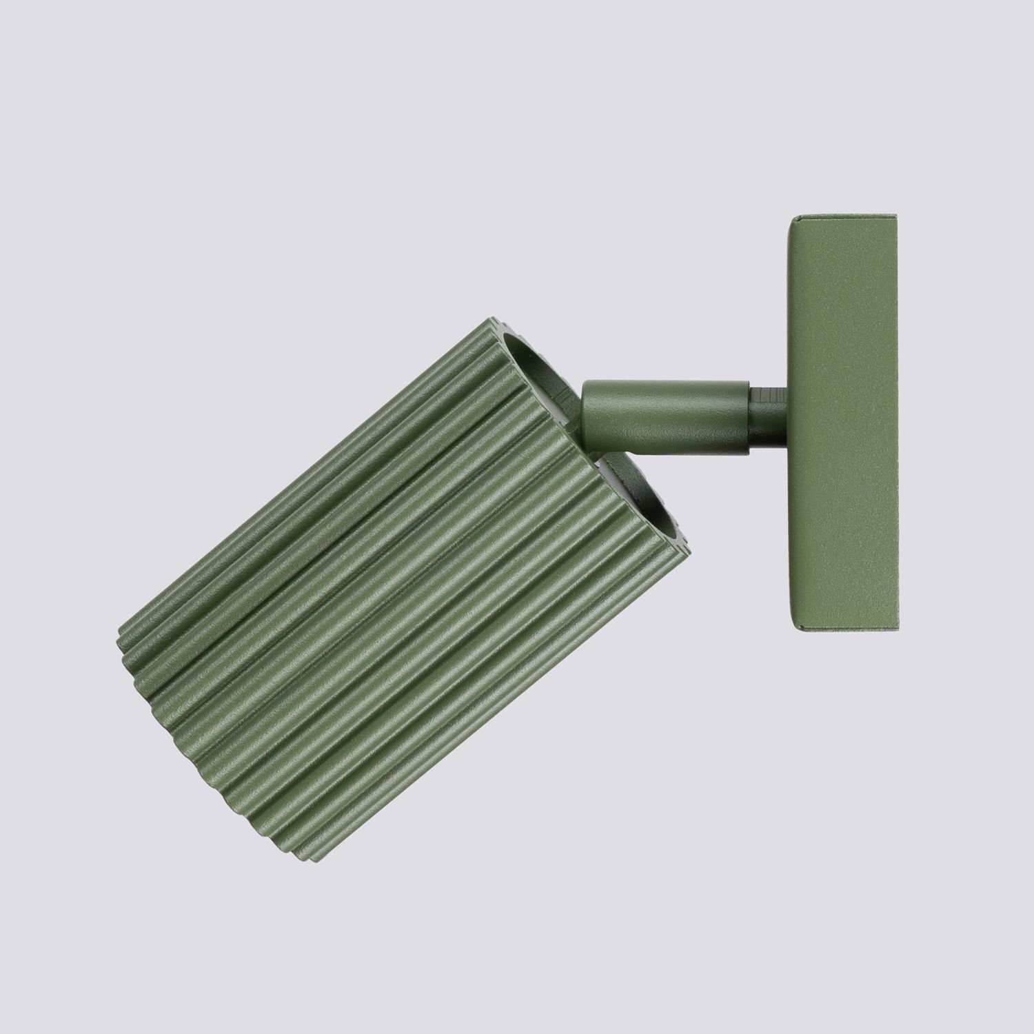 Applique murale petite L : 8 cm Vert orientable Aluminium GU10