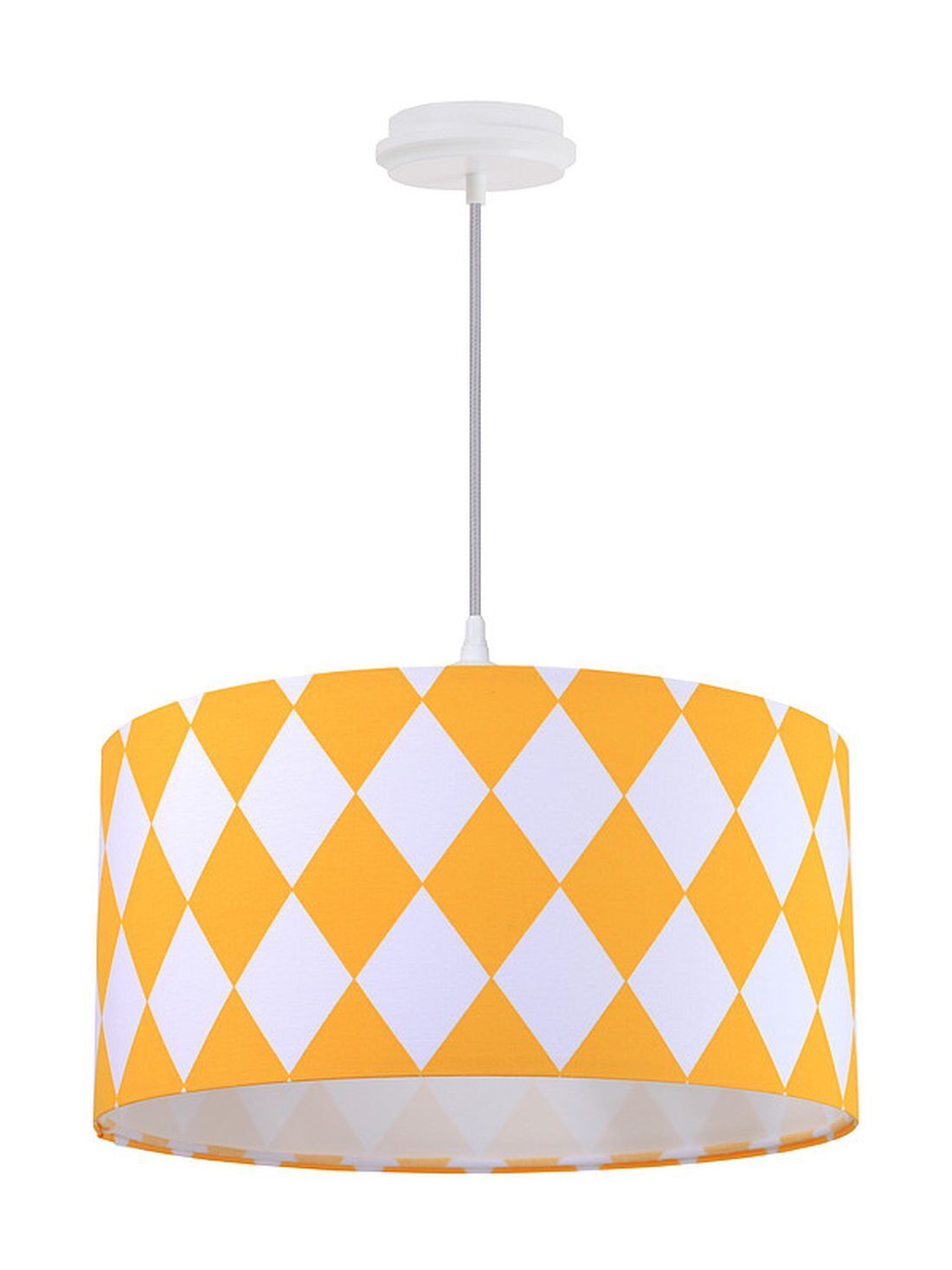 Suspension ERIK Blanc Orange rond Rétro Table à manger Lampe, Lampenschirm