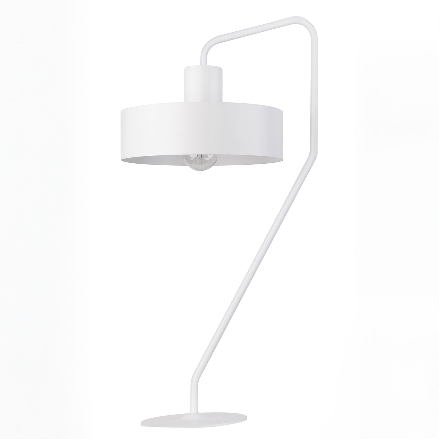 Lampe de chevet rétro Blanc Métal Lecture E27 61,5 cm