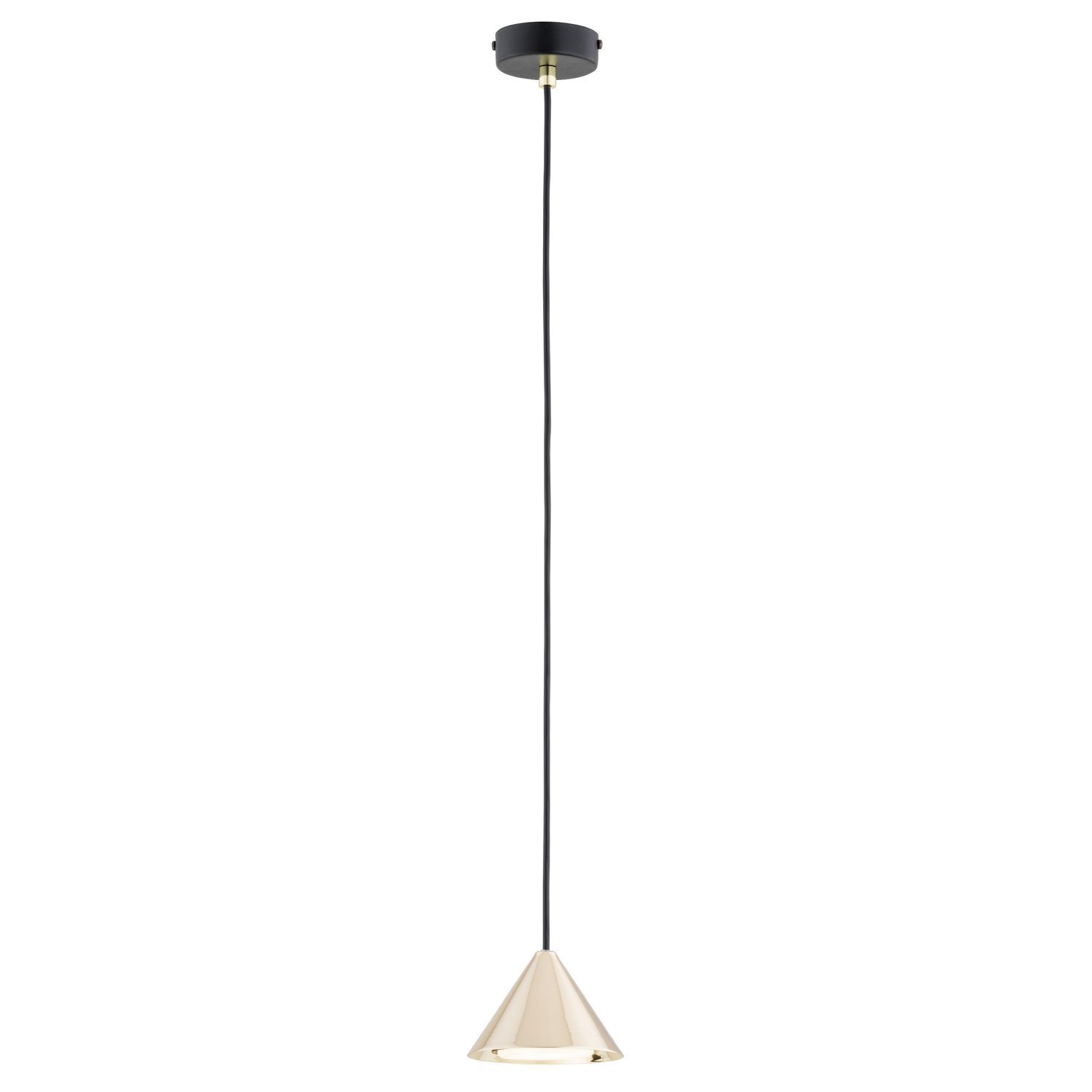 Suspension Noir Or GX53 Ø 12 cm étroit MIRA