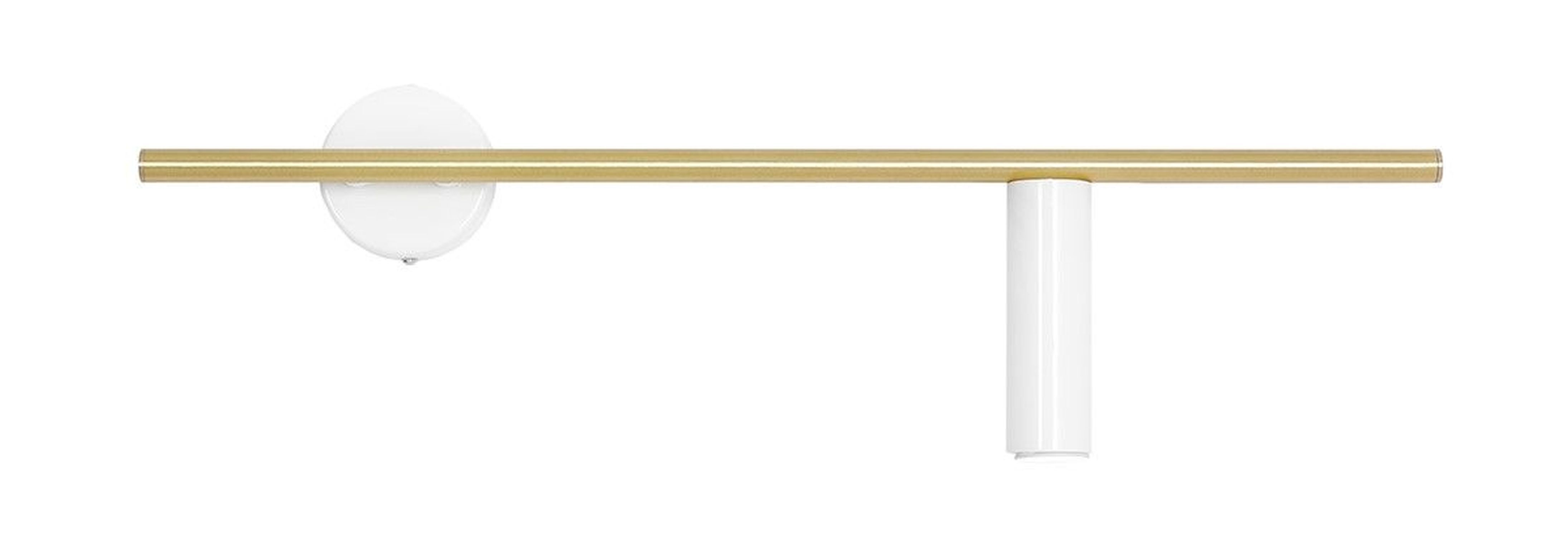 Applique longue en laiton blanc métal L:60 cm GU10 Retro