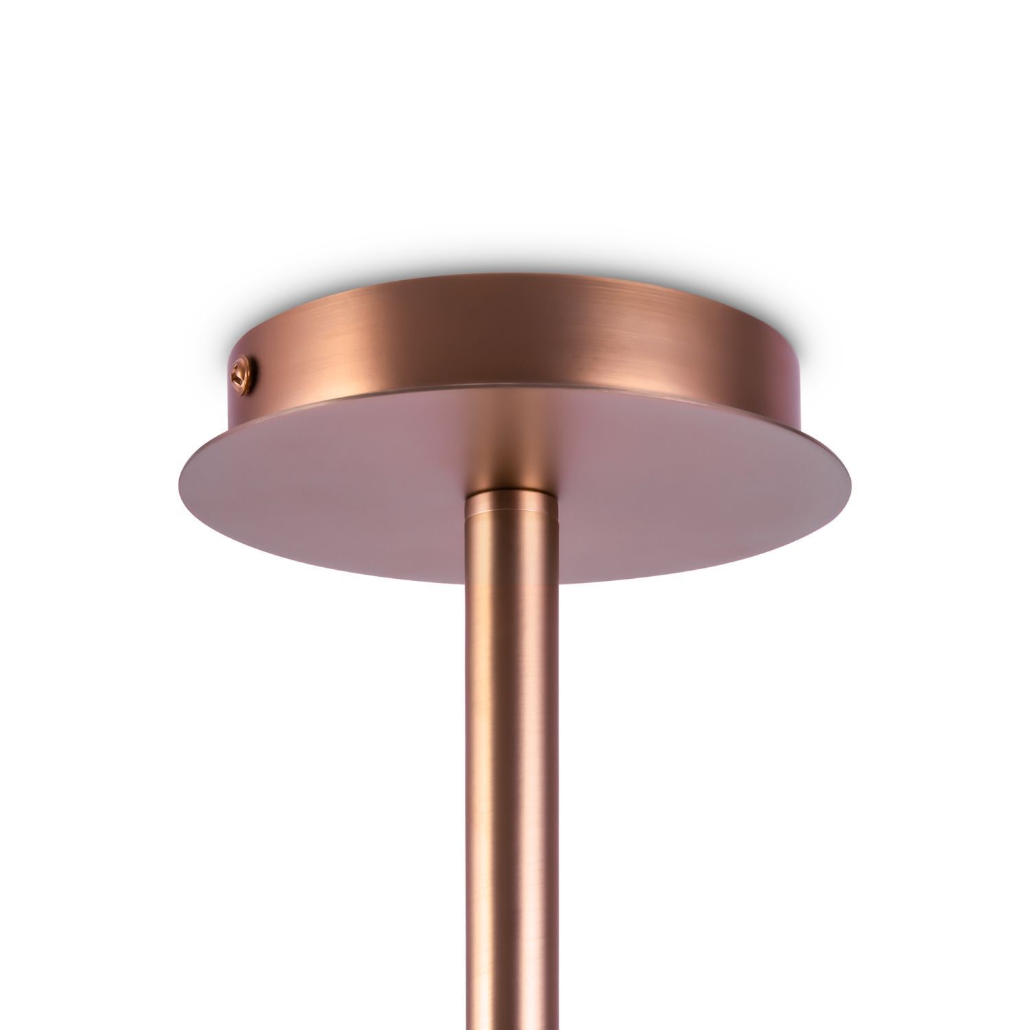 Lampe de plafond métal verre E14 96 cm de large en laiton blanc