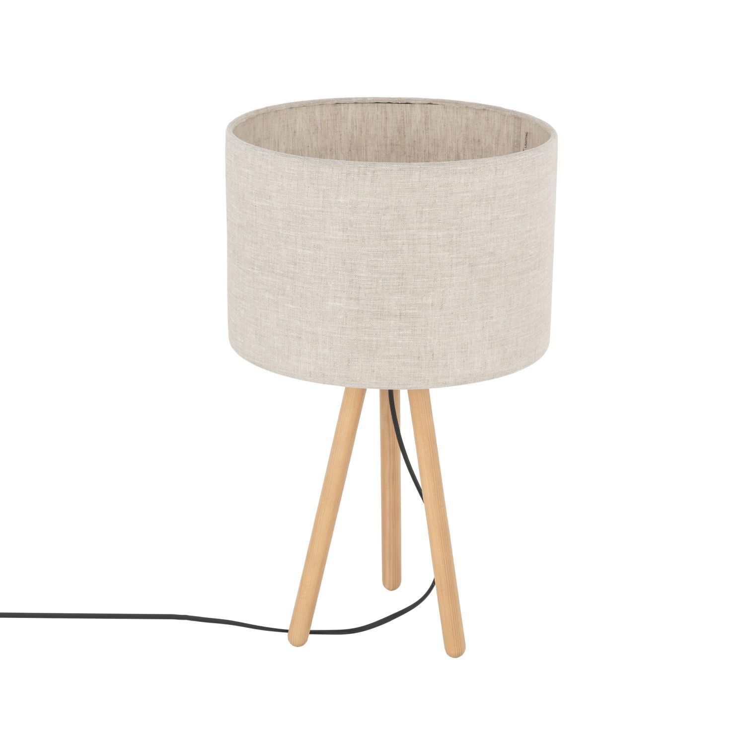 tischleuchte-tischlampe-kiko-1-flammig-holz-hell-natur-skandinavisch-426-2 Tischlampe, Holzbeine, Stoffschirm, Beige, Stehlampe
