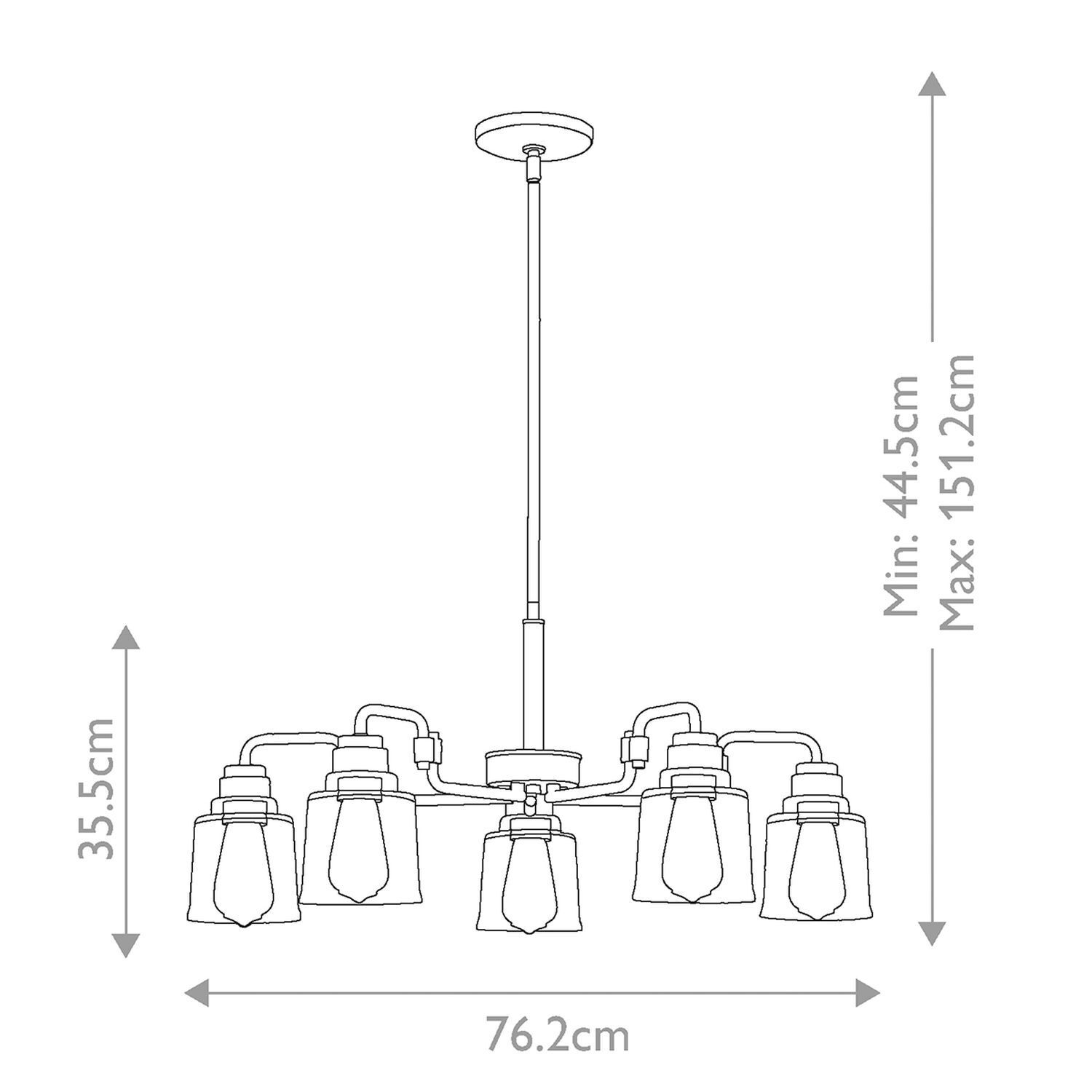 Lampe à suspendre métal verre vintage hauteur réglable