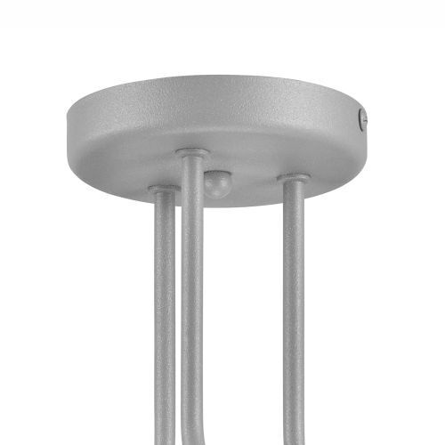 Plafonnier Argent Métal Moderne 3-flmg Lampe