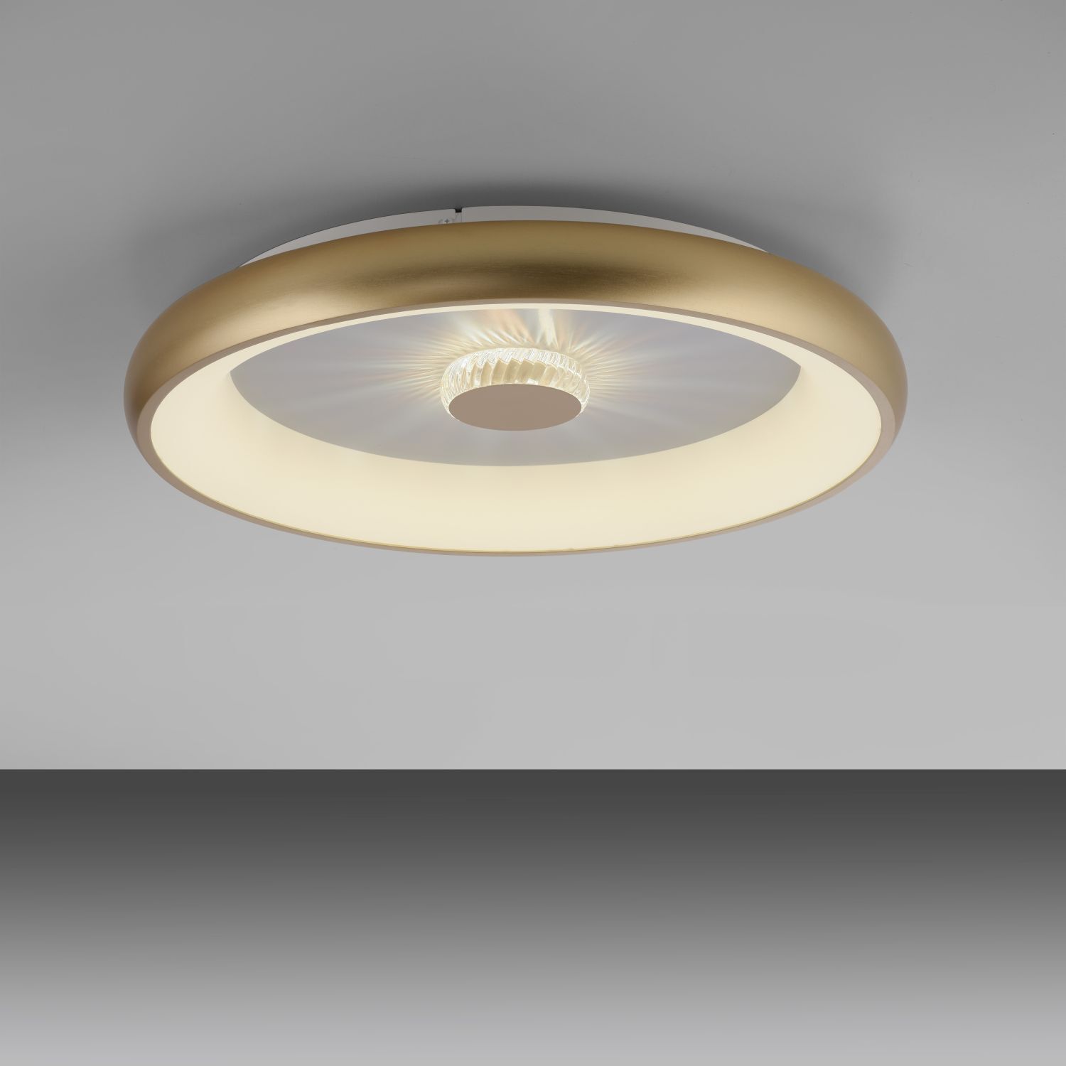 Dimmbare LED Deckenleuchte 2700-5000 K Ø61,5 cm Messing Deckenleuchte, Leuchte