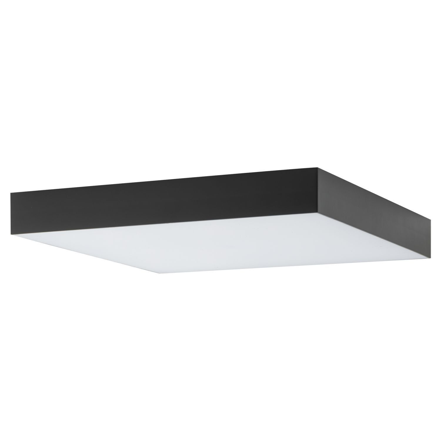 Plafonnier LED noir L : 30 cm carré 4000 K 4500 lm