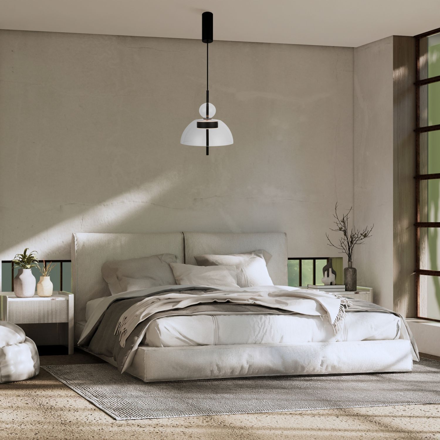 Suspension LED Métal Verre H : max. 348 cm Noir Dekoration für Zuhause, Innenarchitektur, Kissen, Mobiliar, Lampe