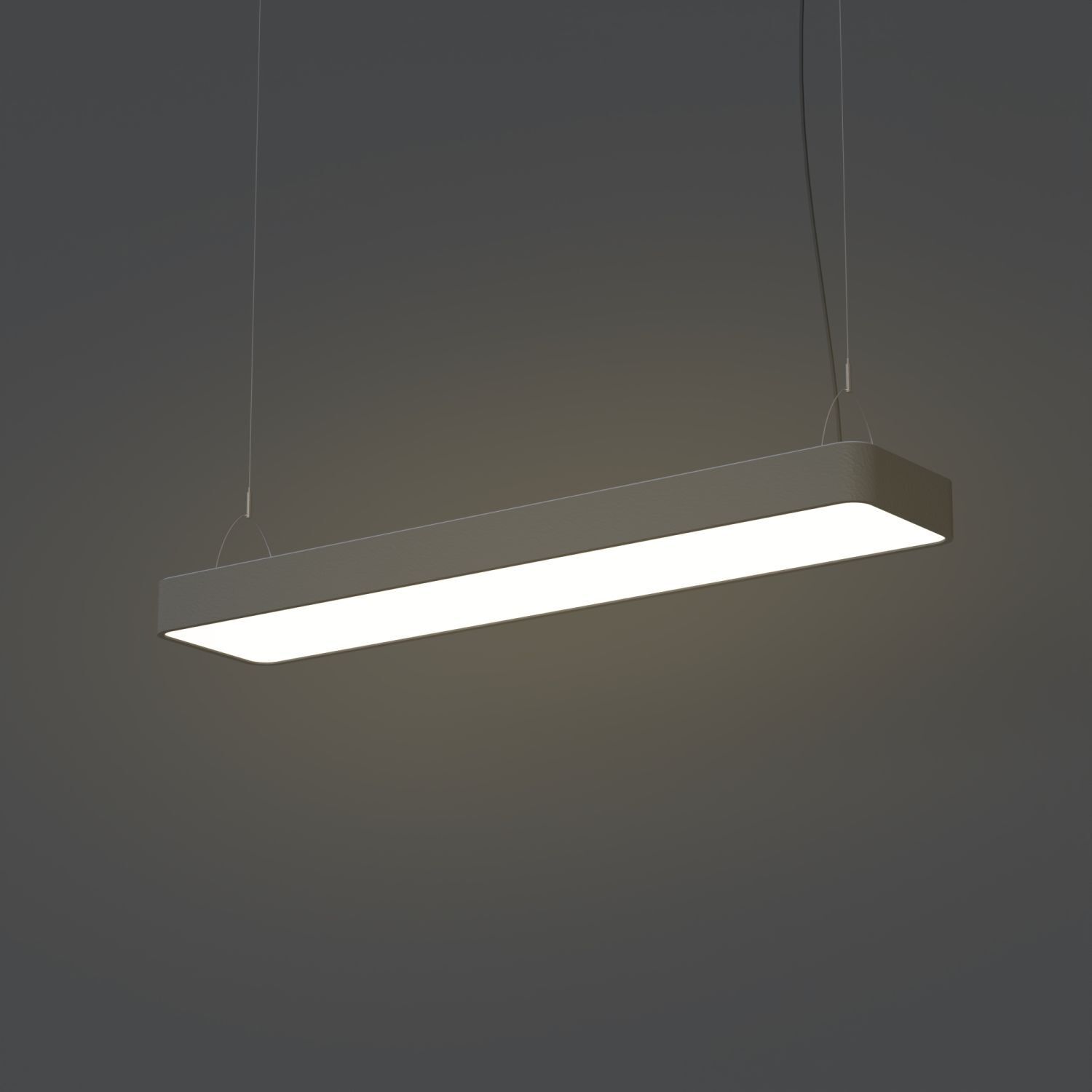 Lampe à suspendre blanc chaud T8 LED 3000 K 2300 lm aluminium L : 93,5 cm