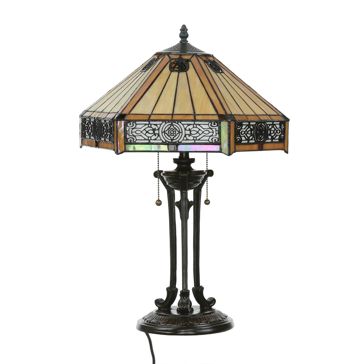 Lampe de table FARFALLA 4 H:59cm Tiffany Salon