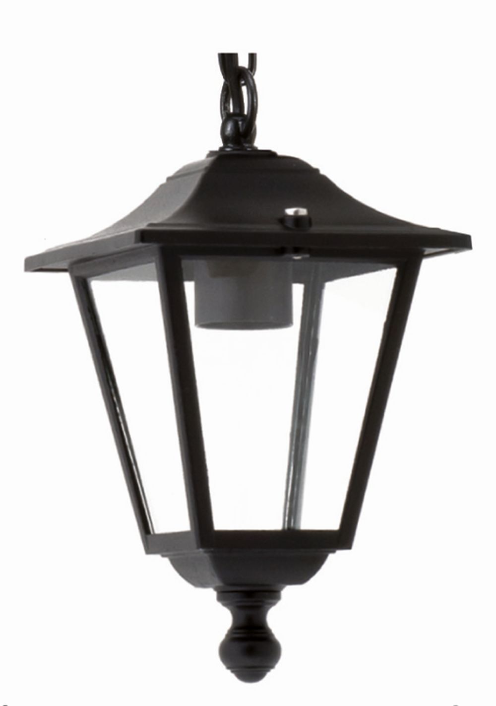 Luminaire suspendu noir extérieur IP44 Rustique E27