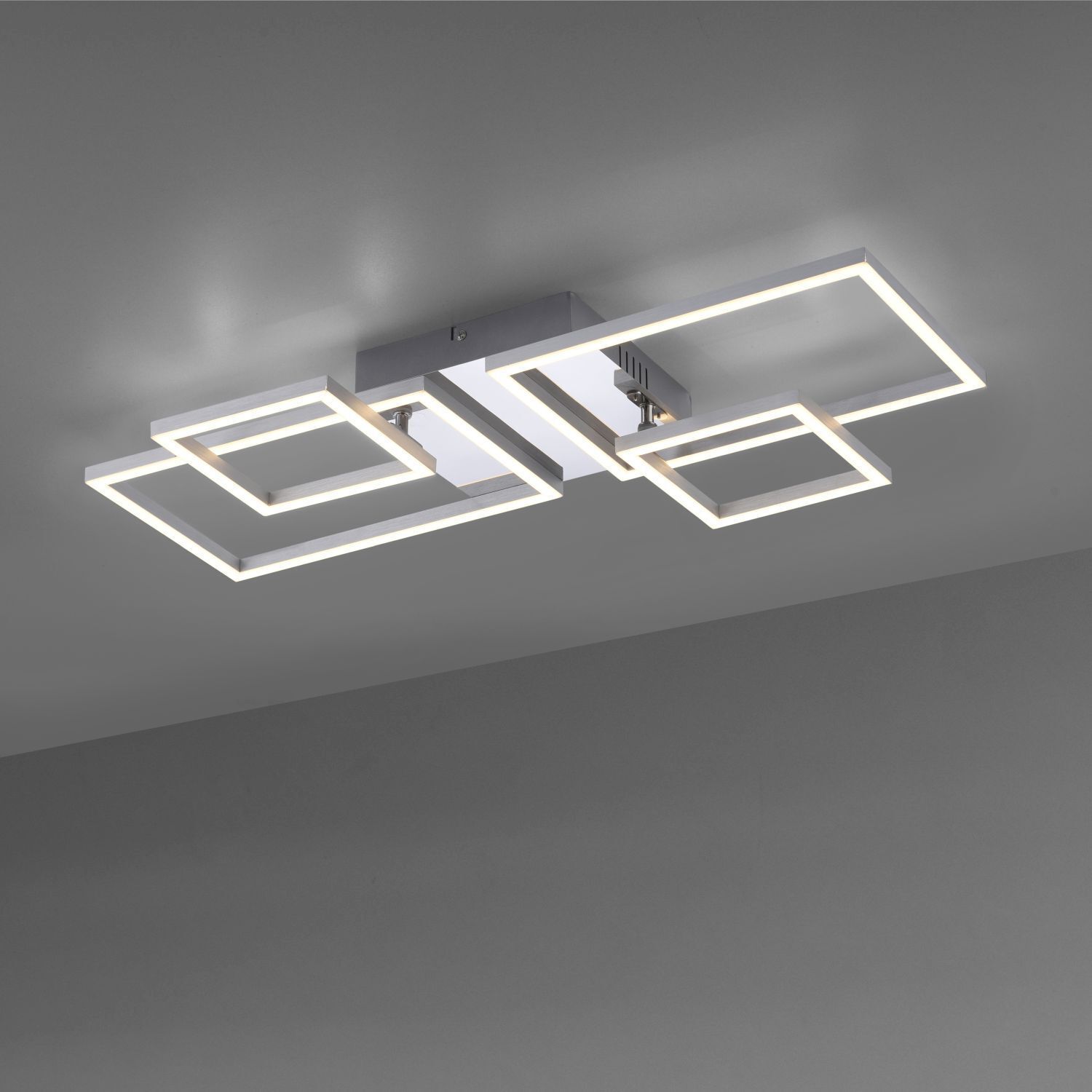 Lampe de plafonnier LED ajustable en acier L:65 cm 3000 K
