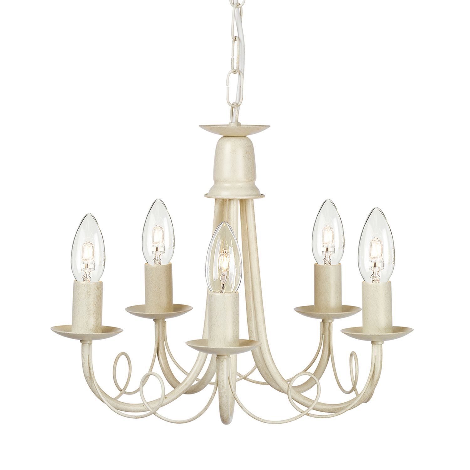 Lustre GOTICA 5 Crème 5xE14 raccourcissable Lampe