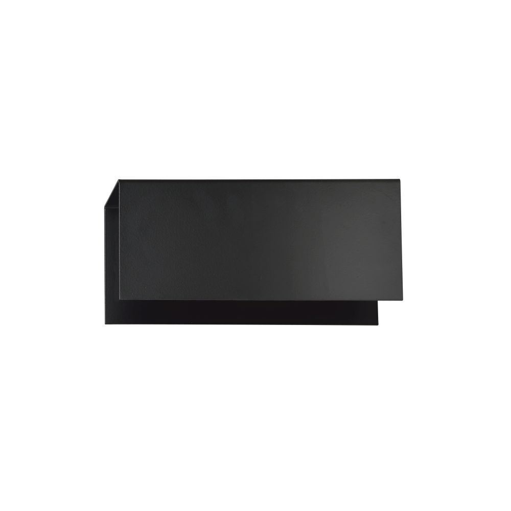 Applique en métal noir rectangulaire 24 cm de large E27