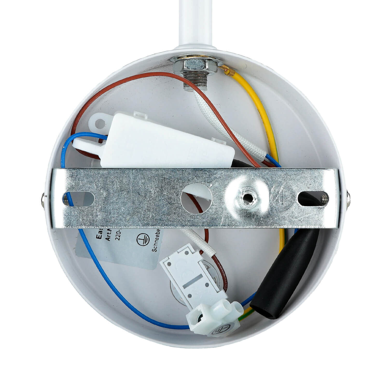 Wandlampe Weiß verstellbar Metall GU10 mit Schalter