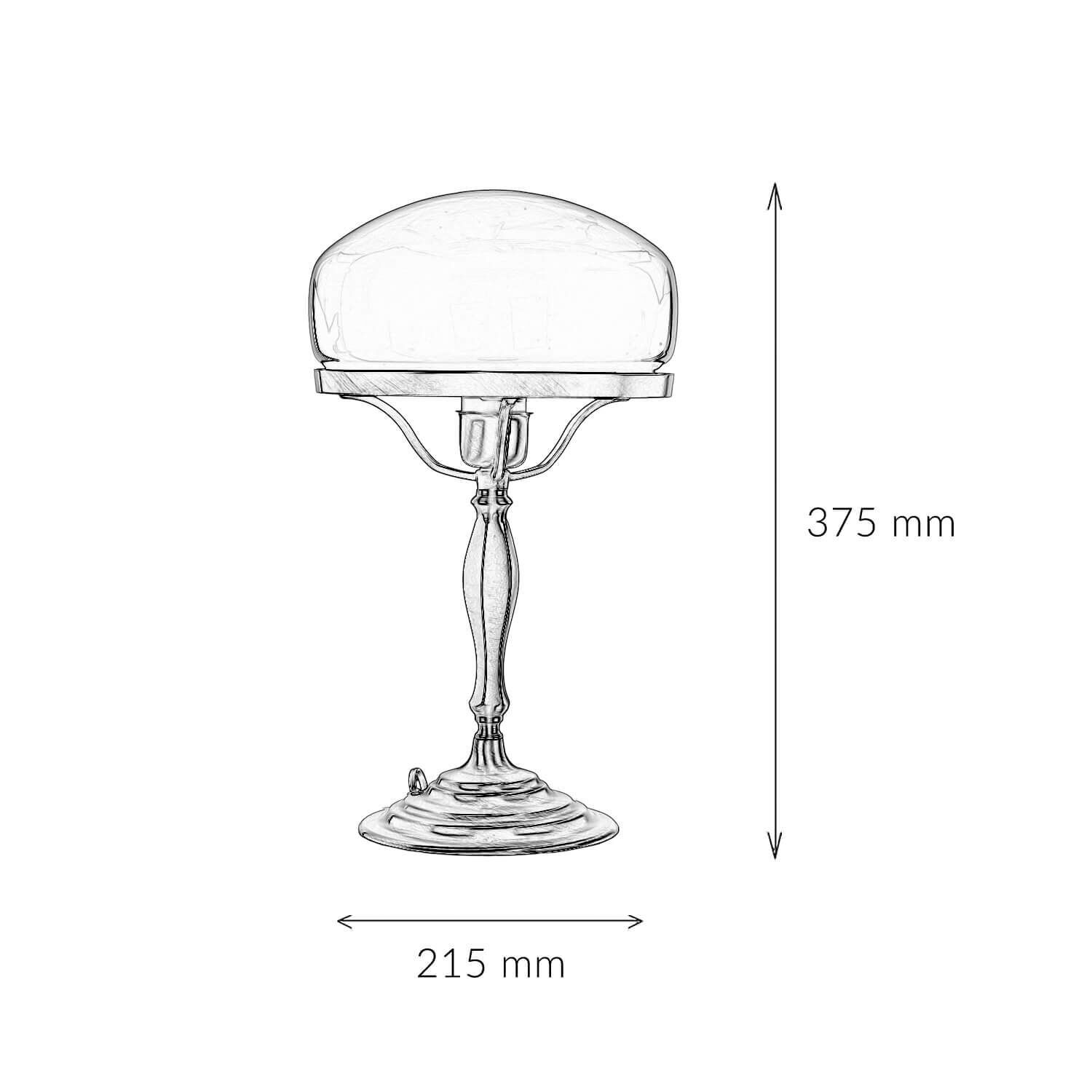 Lampe de table Abat-jour en verre Vert en laiton véritable Lampe, Glas, Tischlampe, Mobiliar