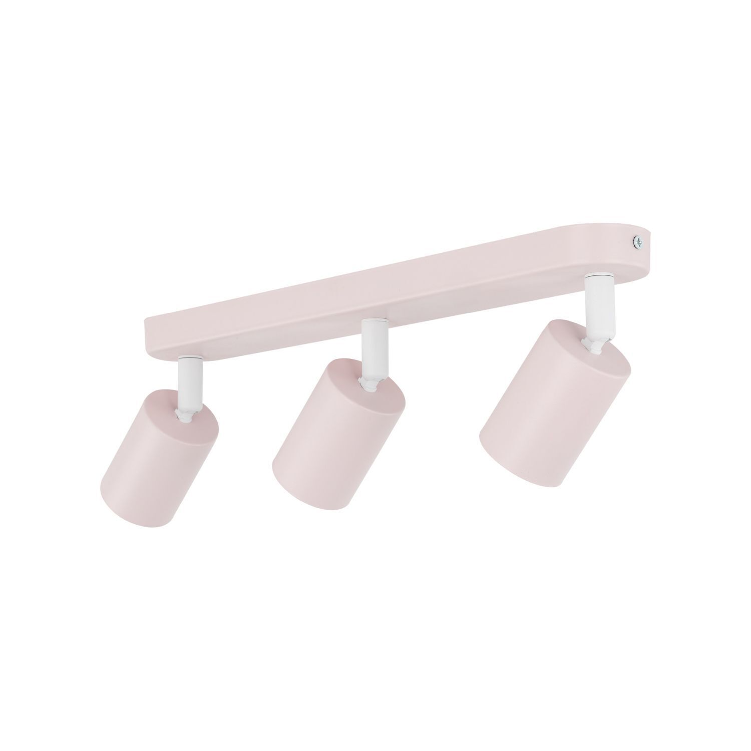 Spot de plafond métal rose GU10 52 cm long chambre d'enfant