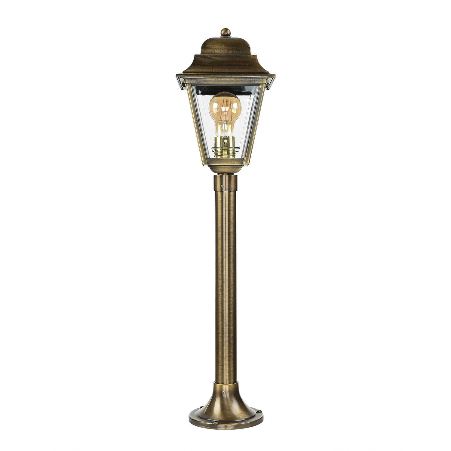 Lampe sur pied laiton H:74cm extérieur antique jardin